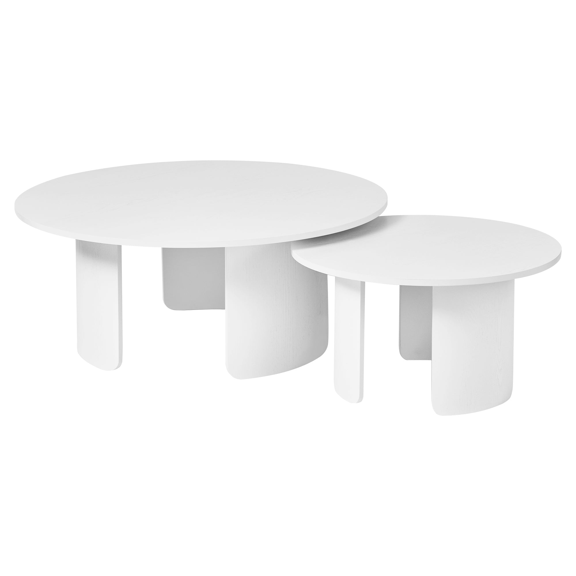 Taupo Coffee Tables Set of 2 Curved Legs