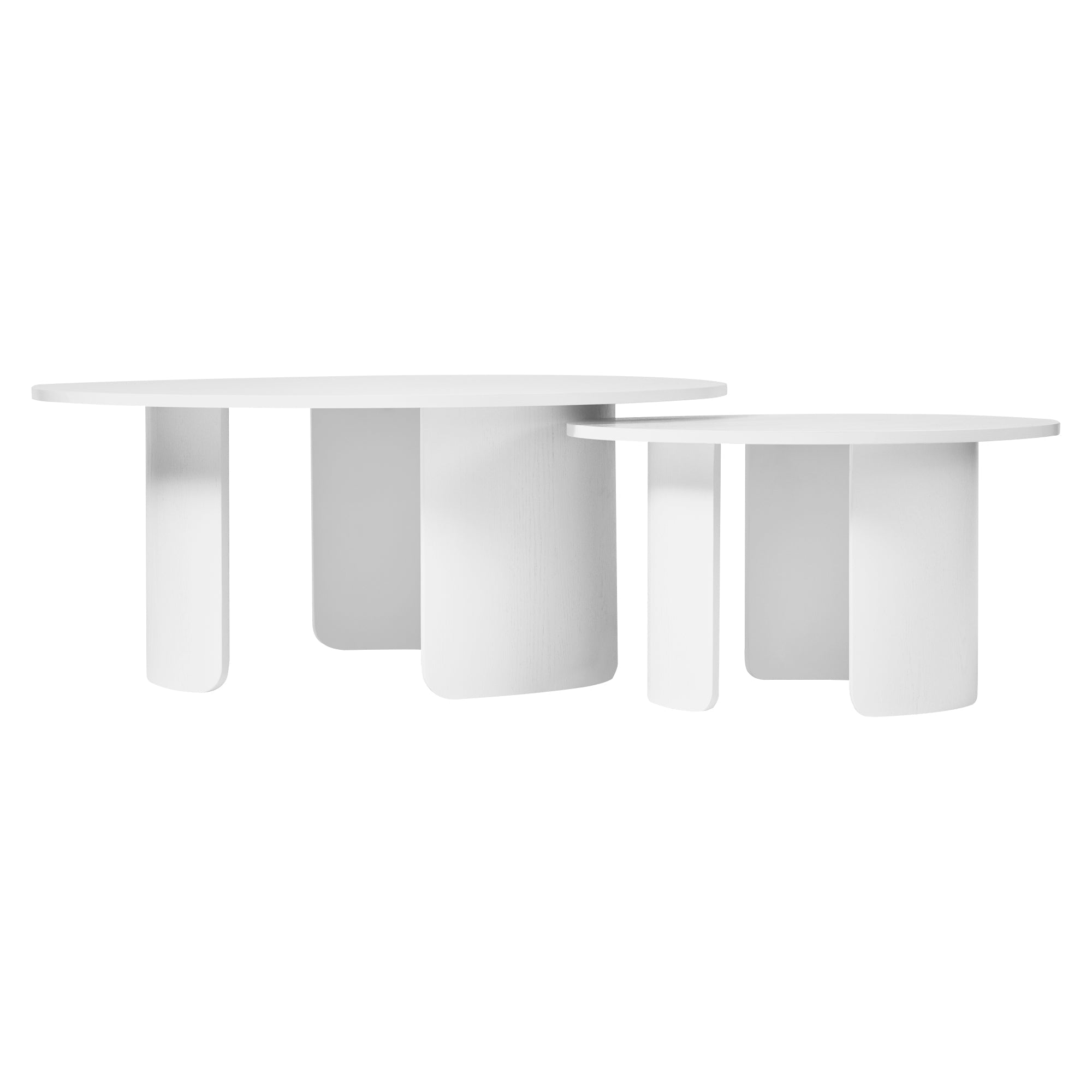 Taupo Coffee Tables Set of 2 Curved Legs