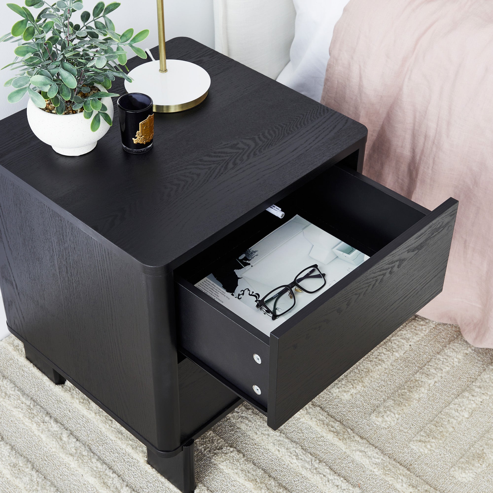 Taupo 48cm Bedside Table