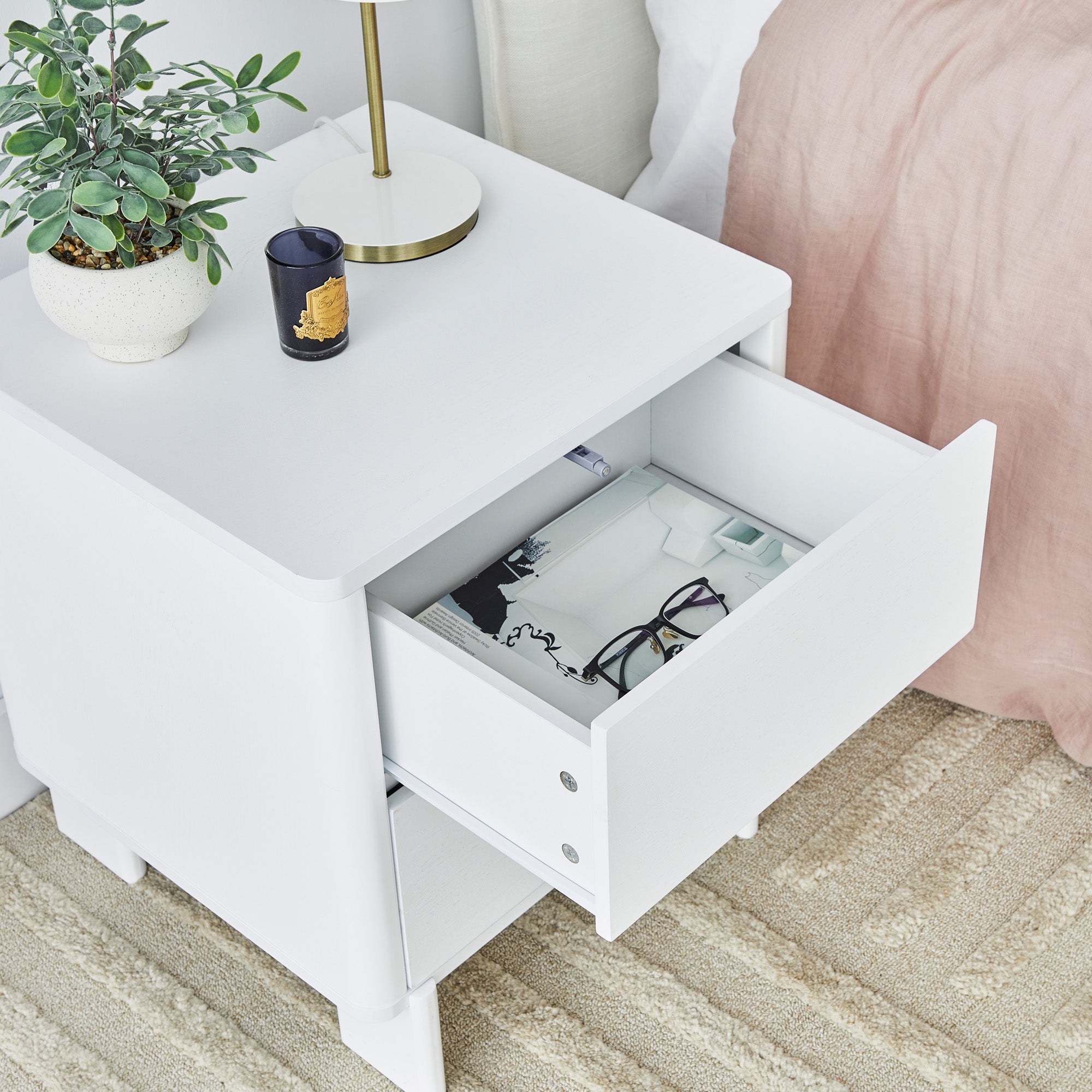 Taupo 48cm Bedside Table