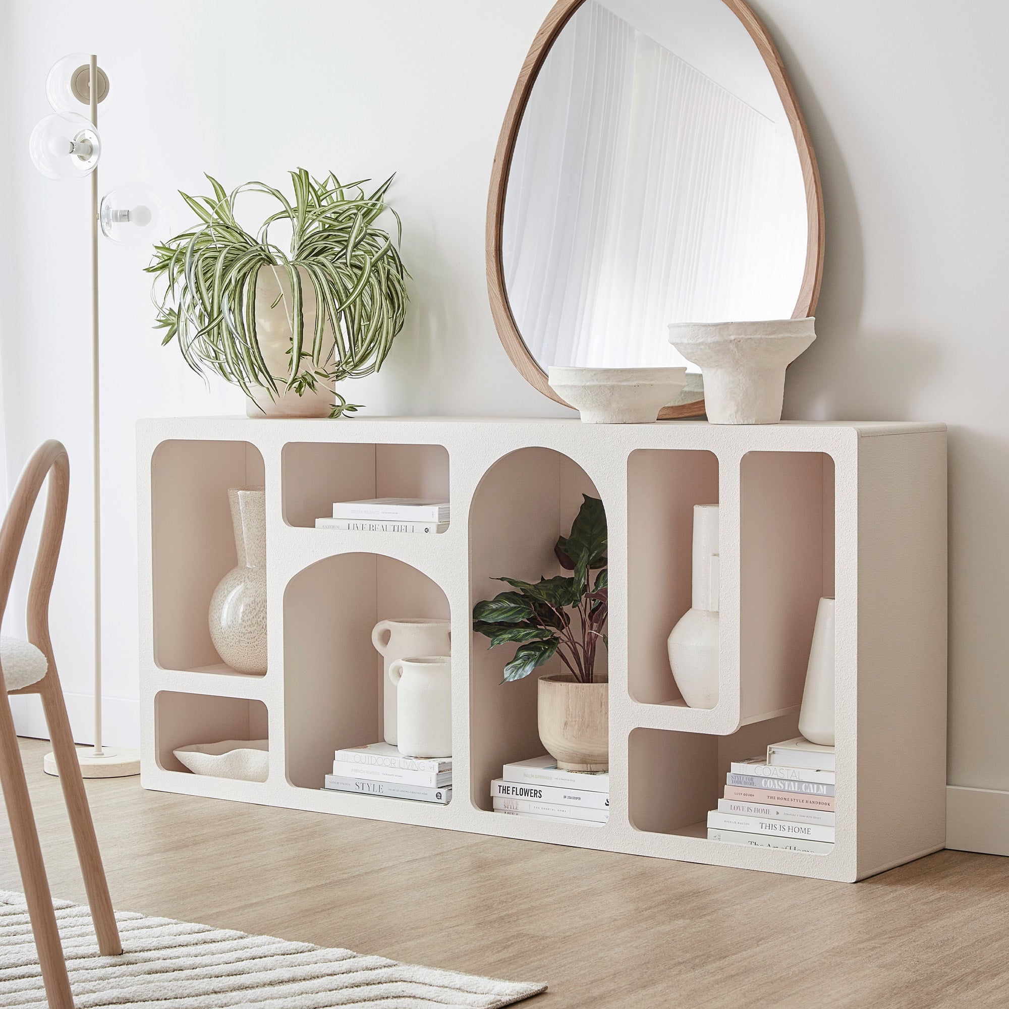 furniture, mirror, and home decor