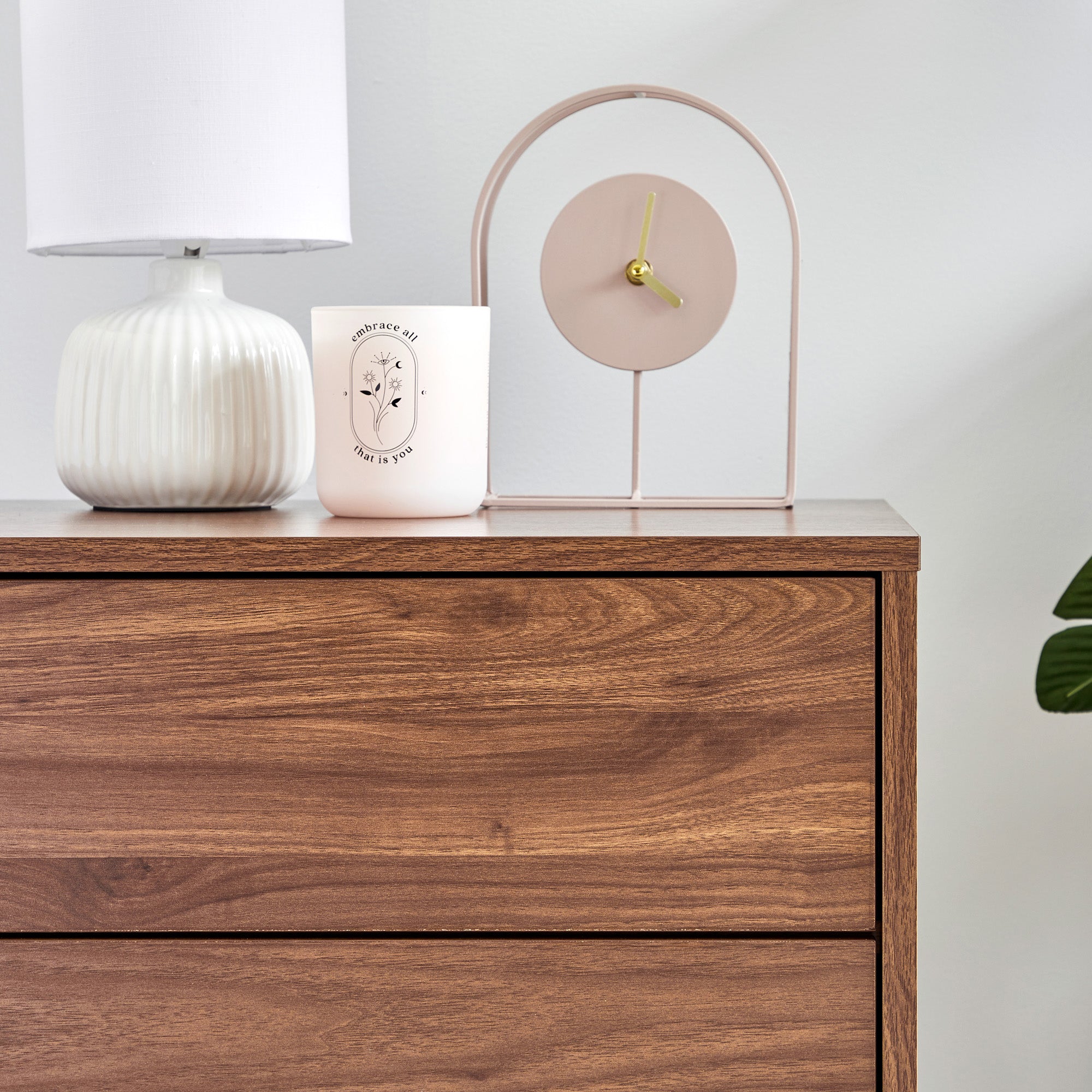 Norquay 50cm Bedside Table Walnut