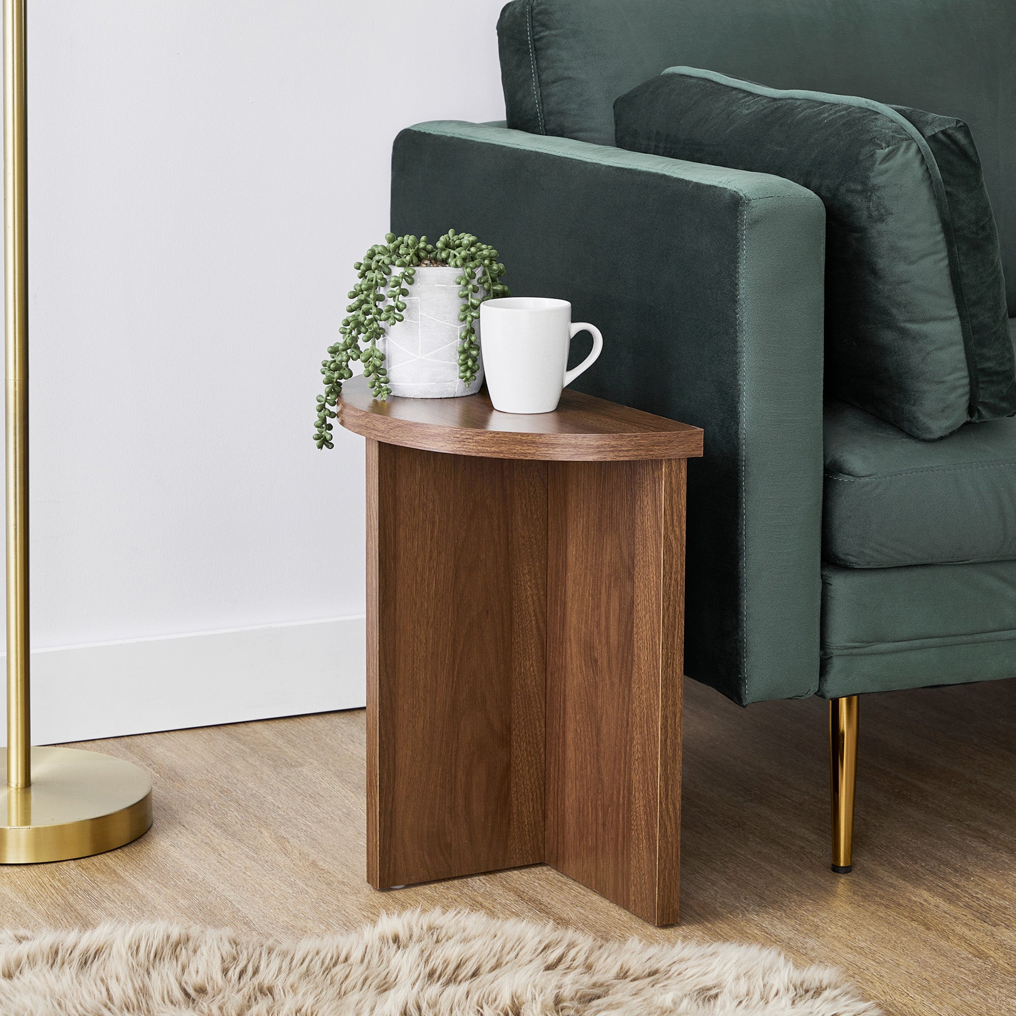 Norquay 48cm Side Table Walnut