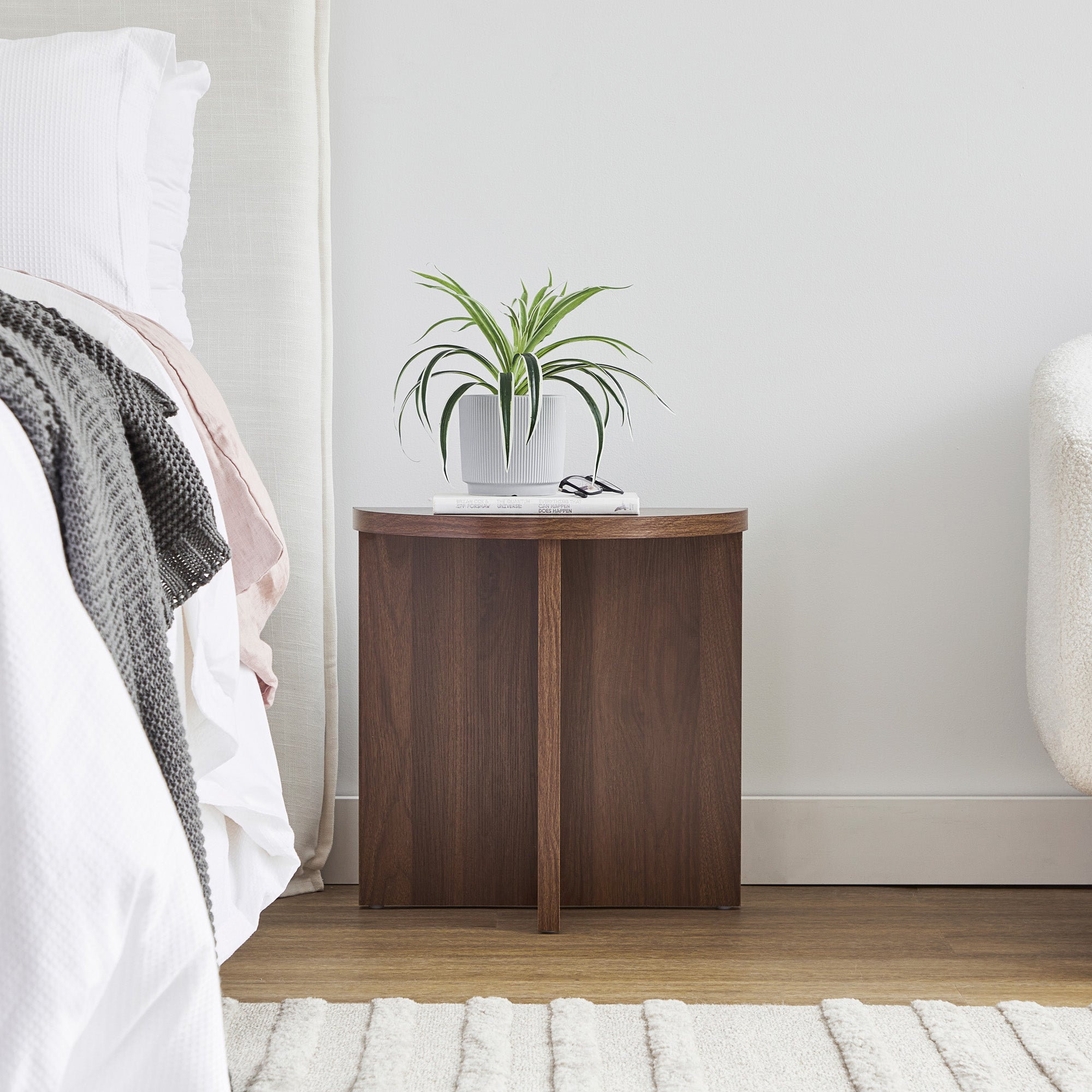 Norquay 48cm Side Table Walnut