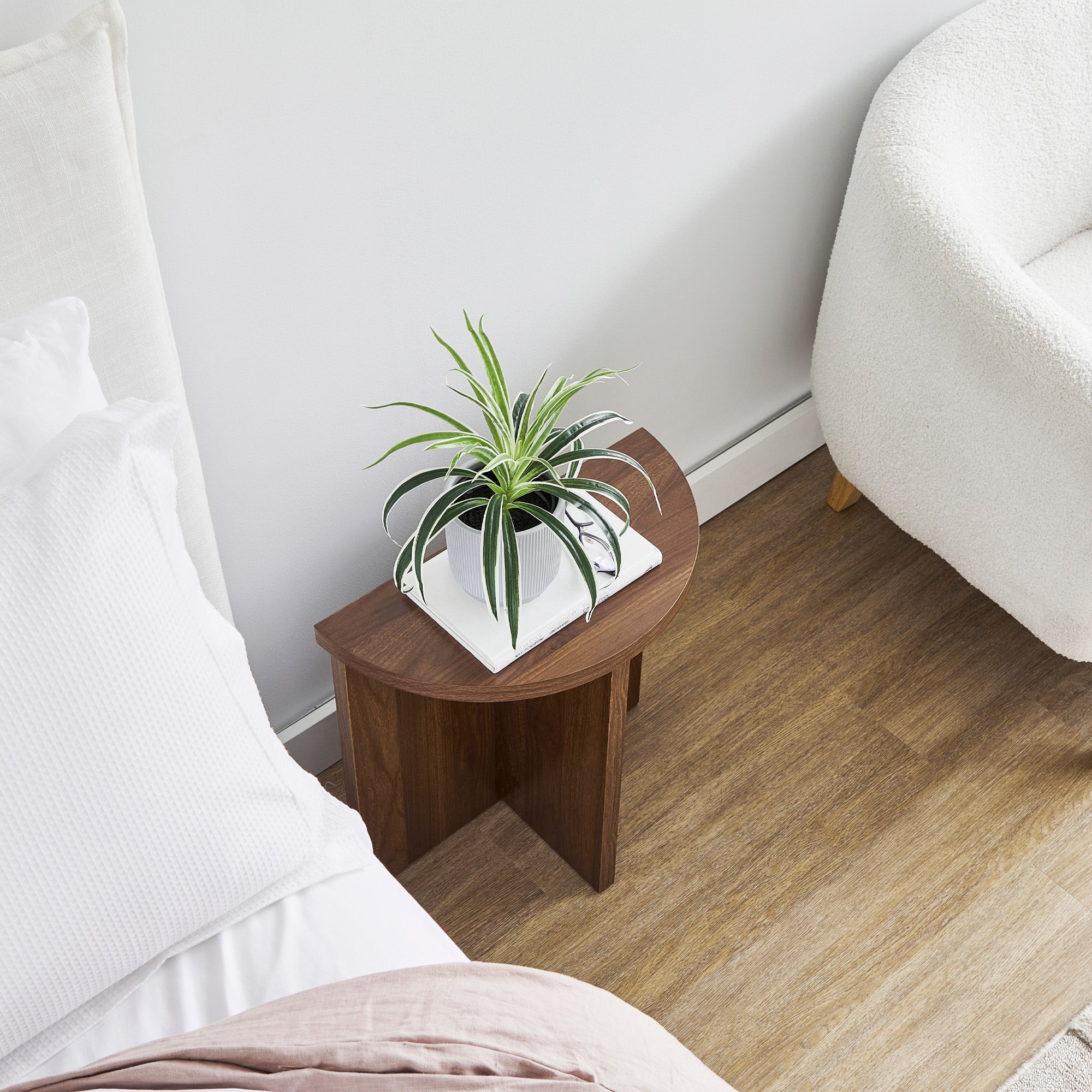 Norquay 48cm Side Table Walnut