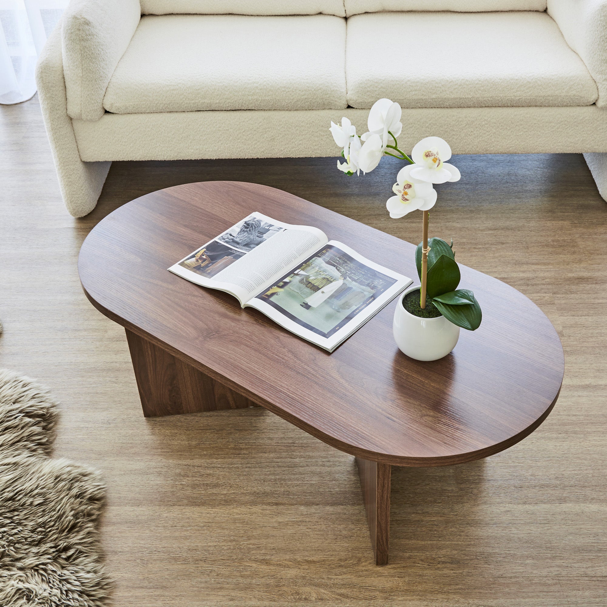 Norquay 110cm Coffee Table Walnut