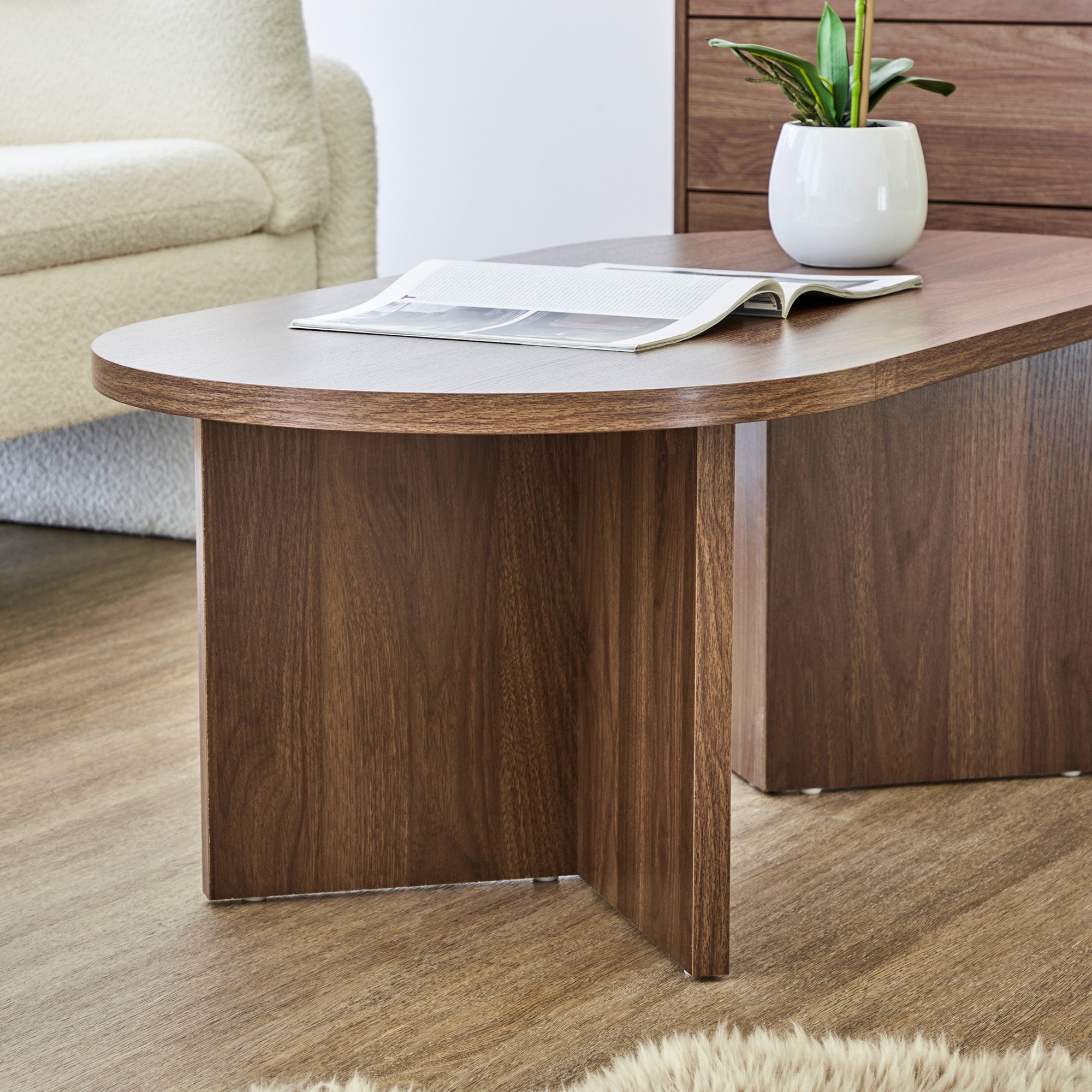 Norquay 110cm Coffee Table Walnut