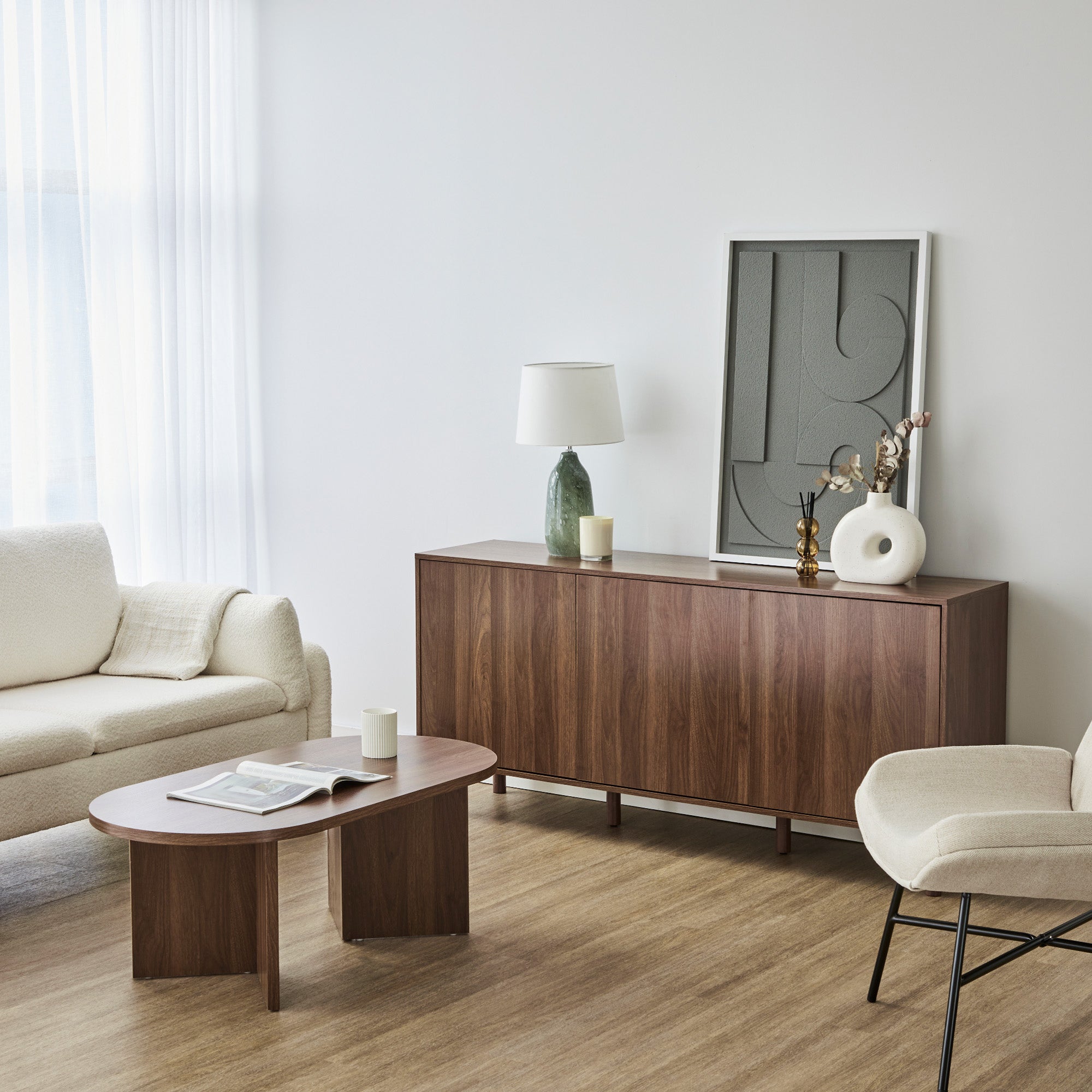 Norquay 160cm Sideboard Walnut