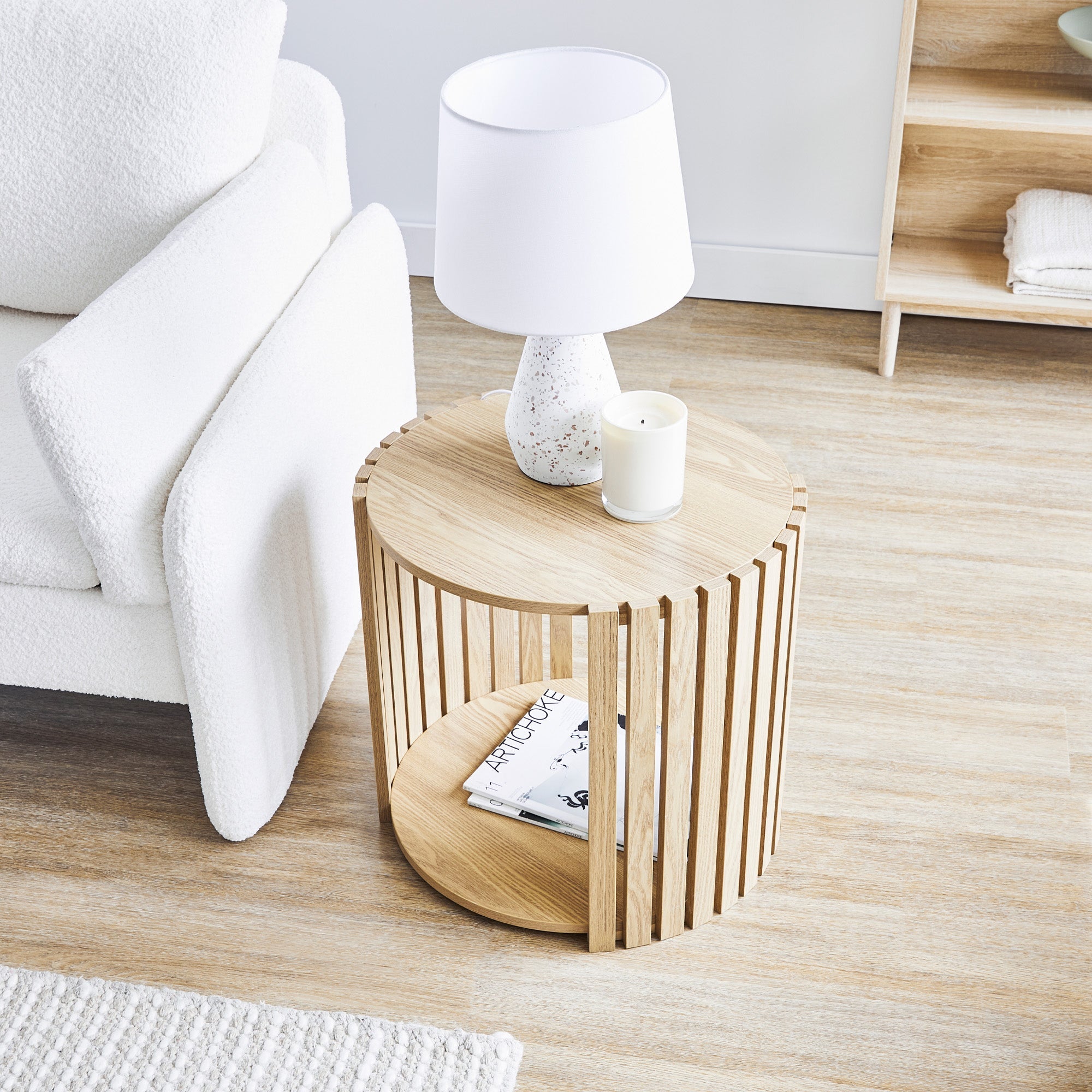 Samara 51cm Side Table Natural