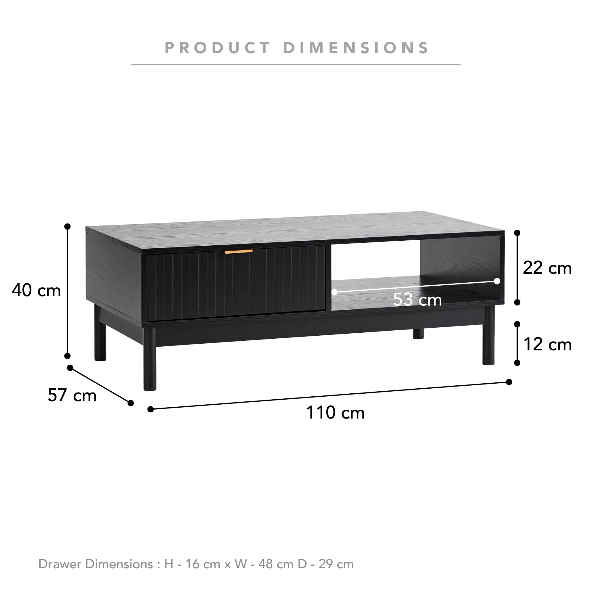 Apia 110cm Coffee Table