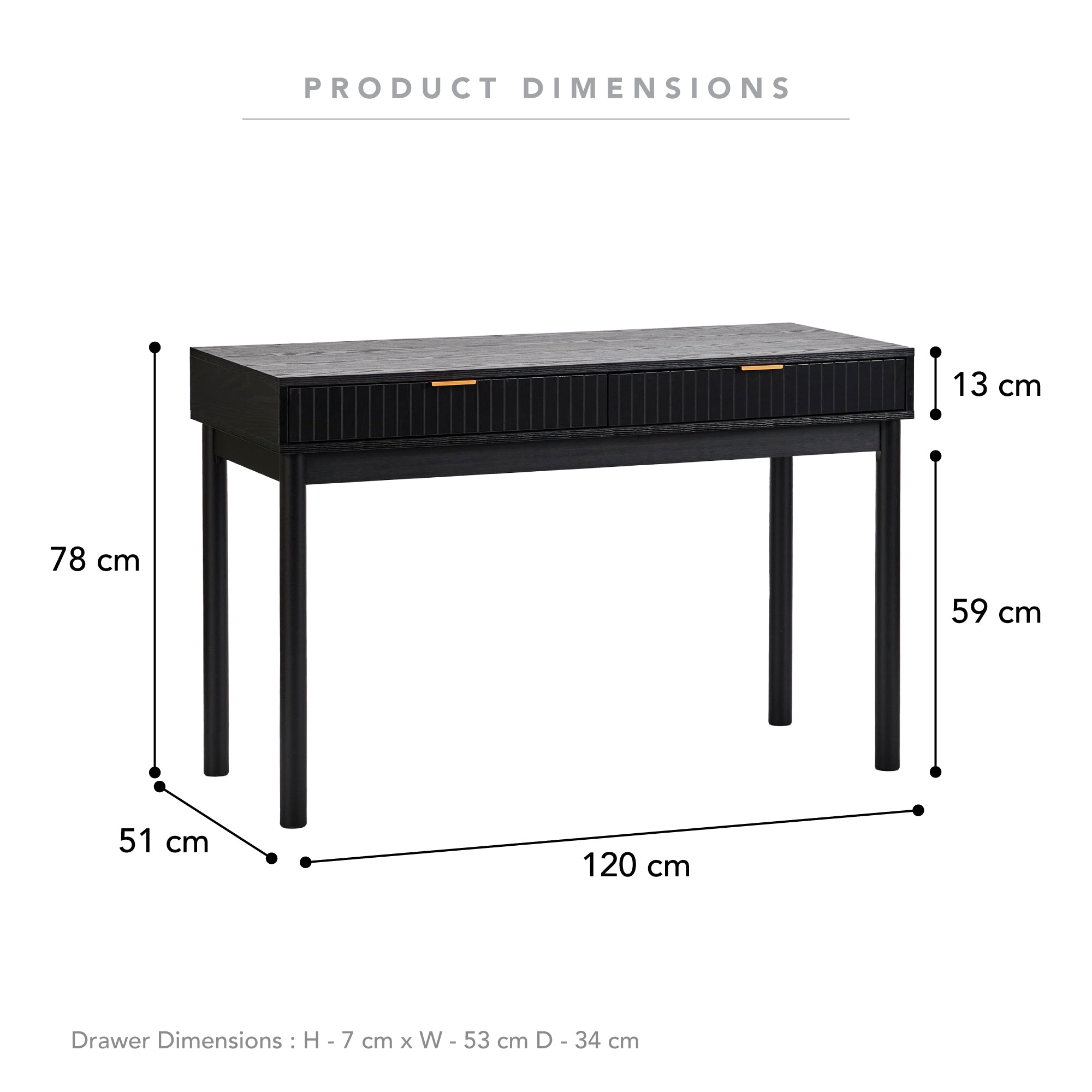 Apia 120cm Console Table