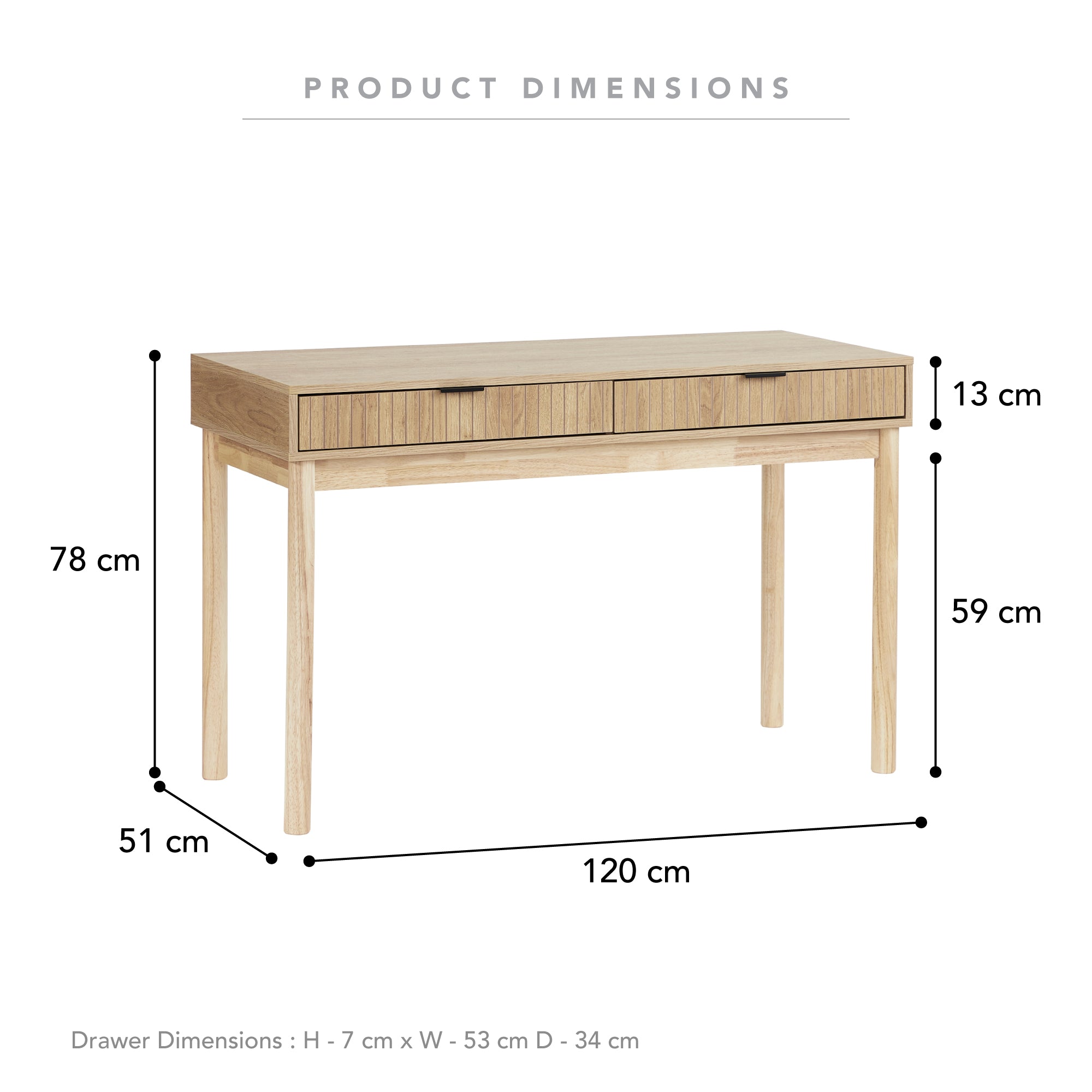 Apia 120cm Console Table