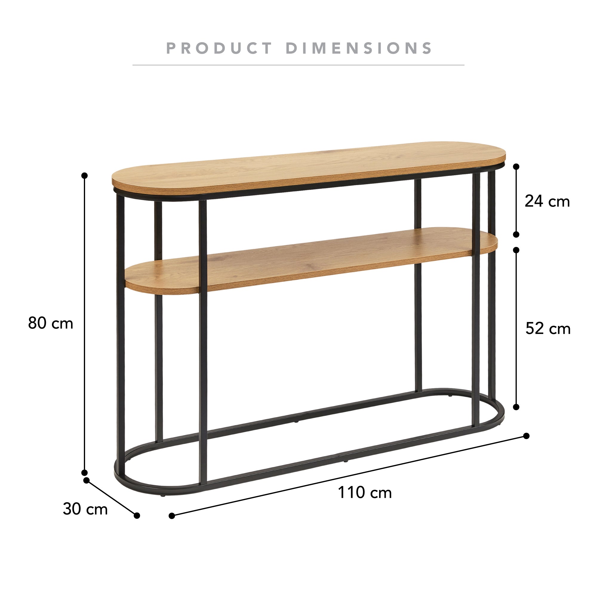 Sonoma 110cm Console Table