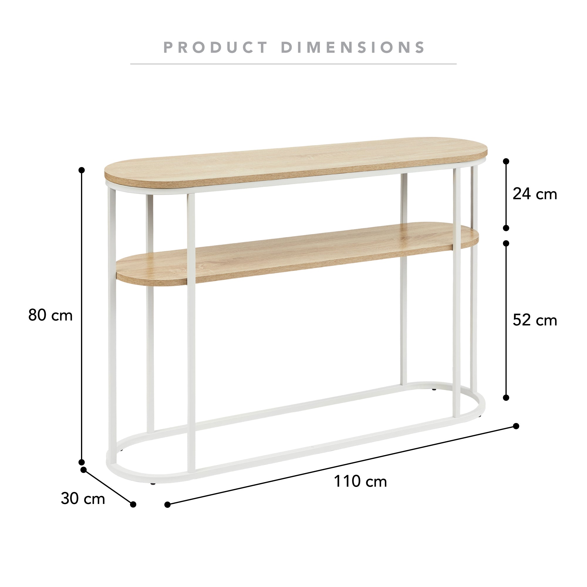 Sonoma 110cm Console Table