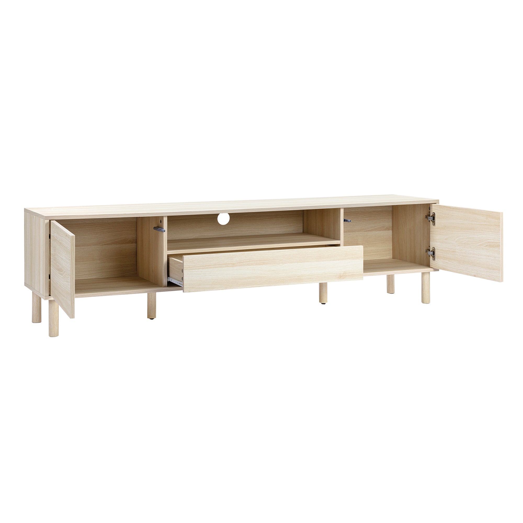 Norquay 180cm TV Unit Light Oak