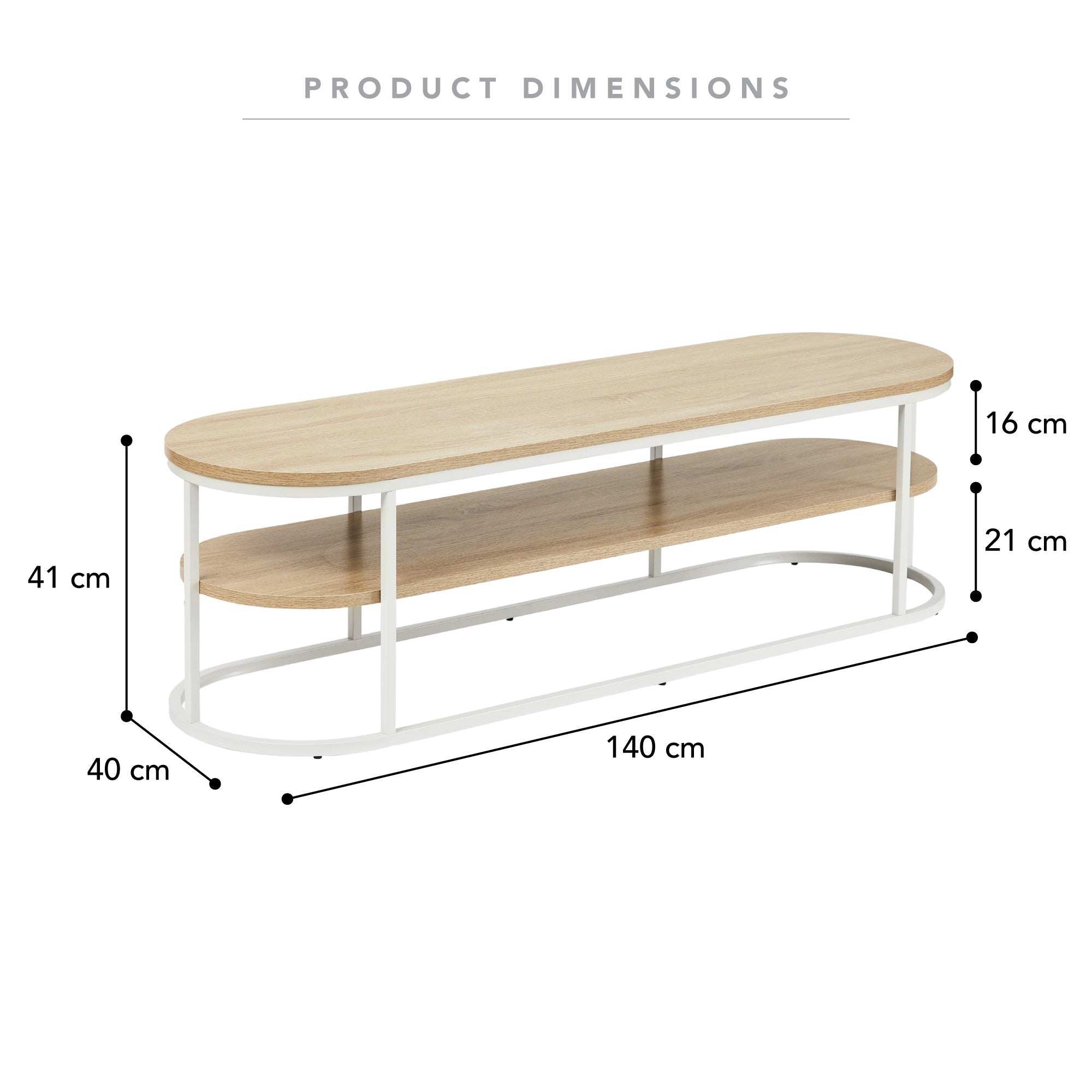 Sonoma 140cm TV Unit