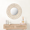 Panay 70Cm Round Rattan Mirror Mirrors