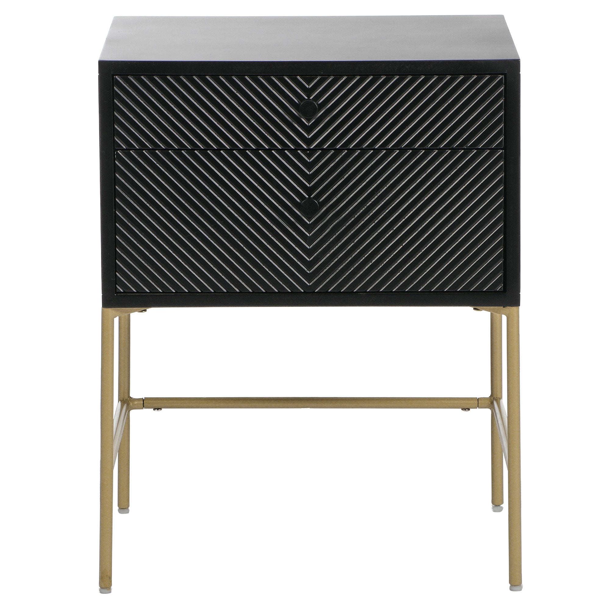 Chelsea 46Cm Bedside Table Black Tables