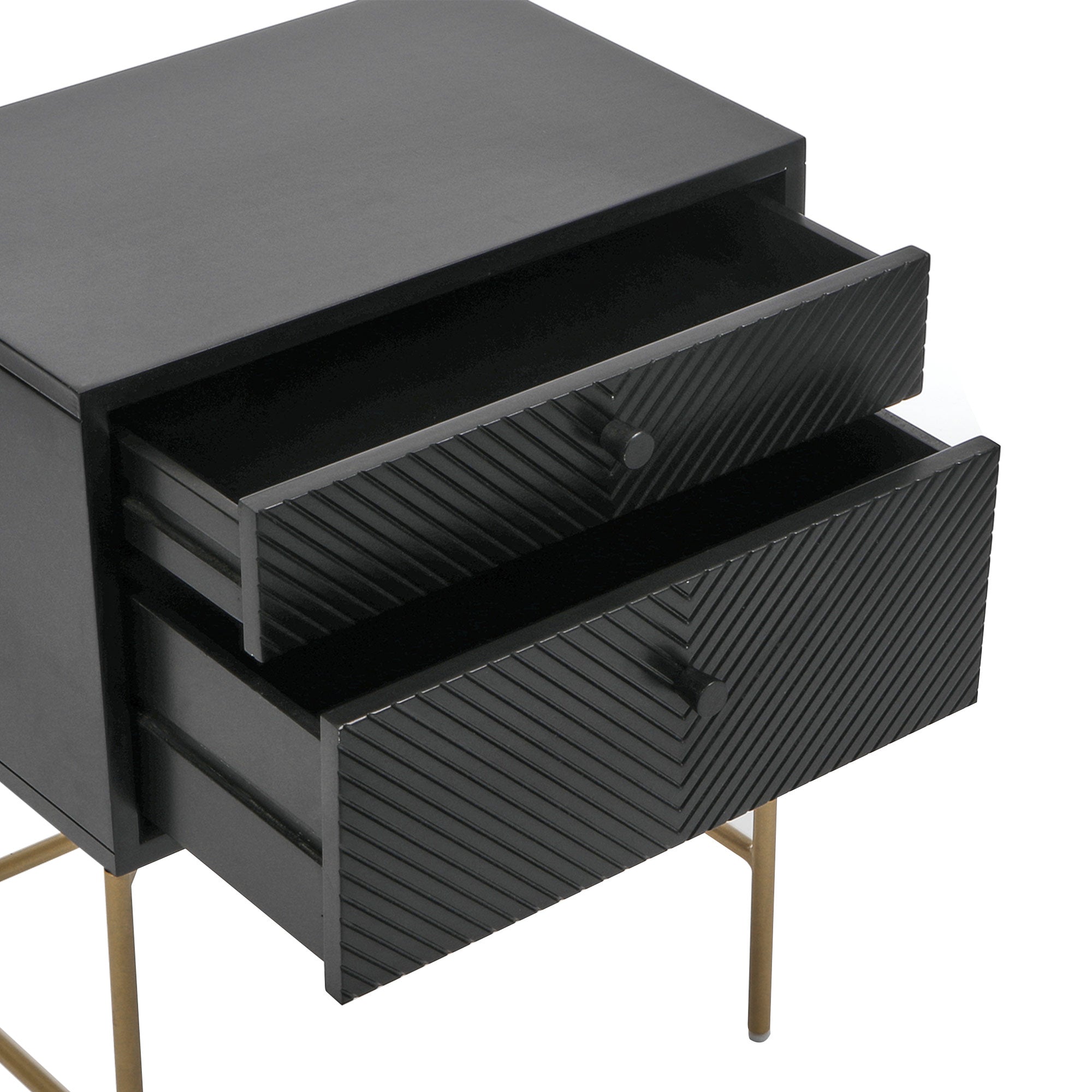 Chelsea 46Cm Bedside Table Black Tables