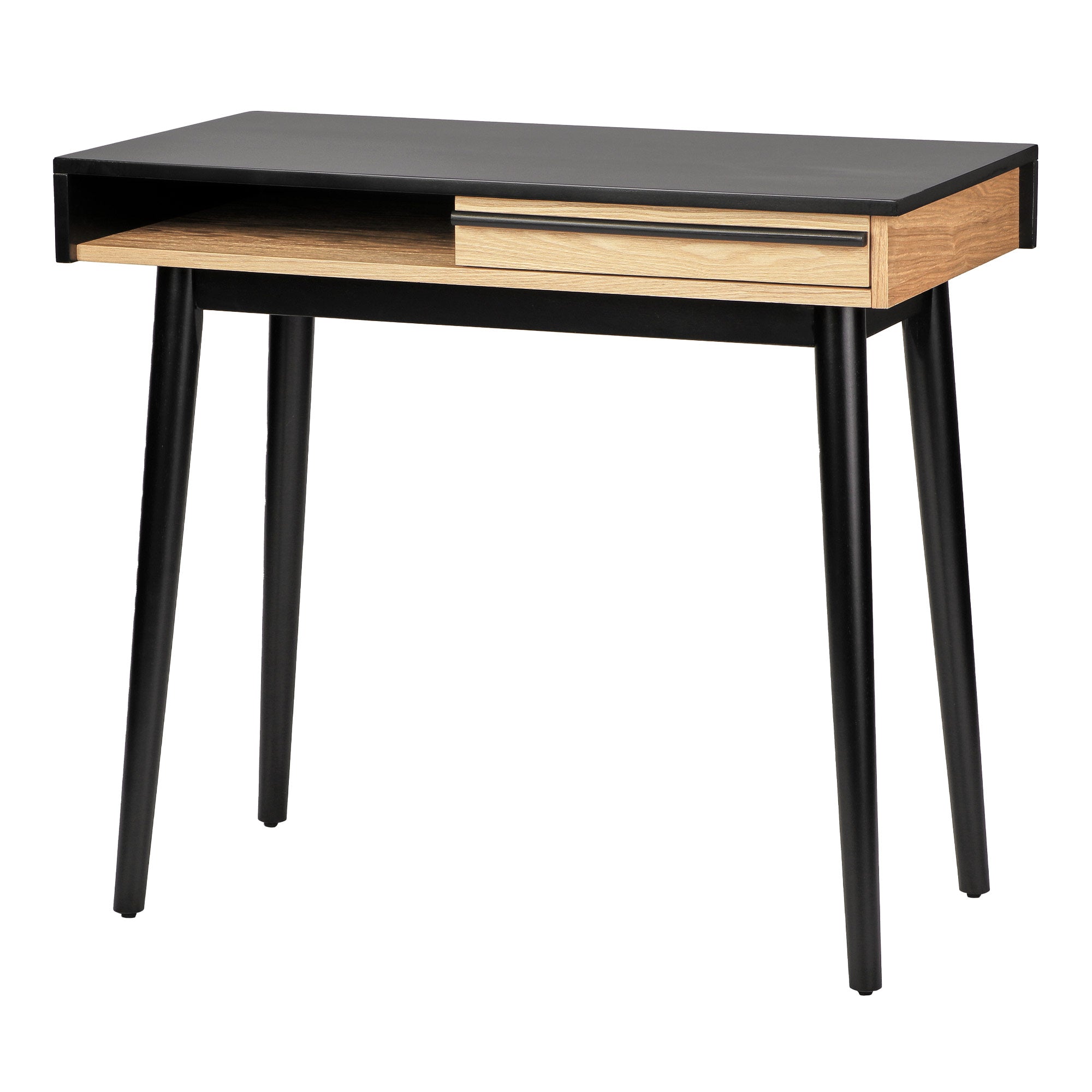 Two Tone 85Cm Desk Black Console Tables