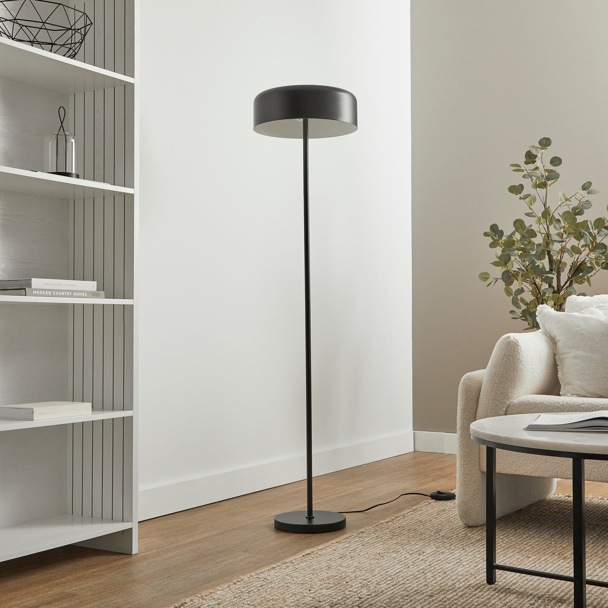 Mushroom 150cm Floor Lamp Black