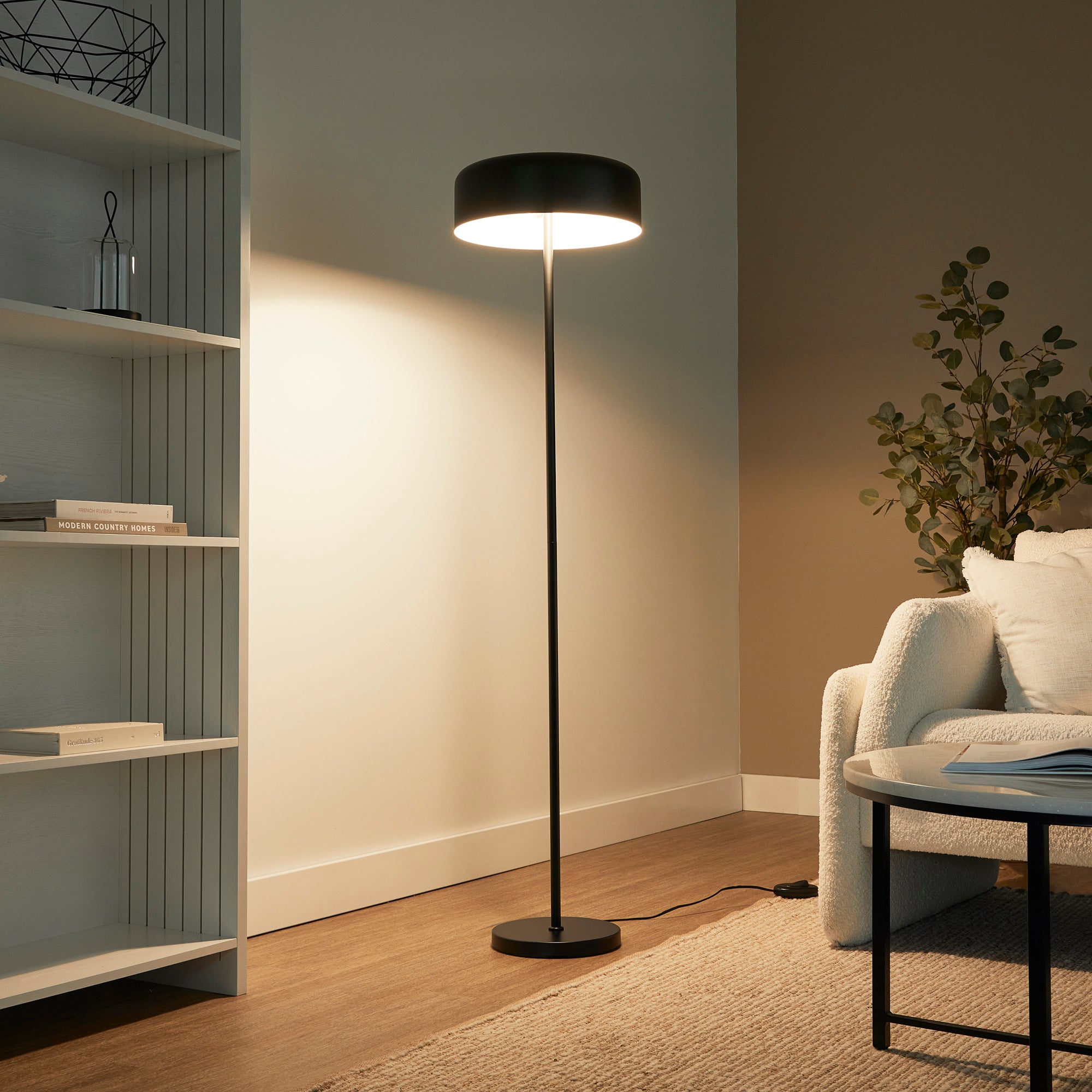 Mushroom 150cm Floor Lamp Black