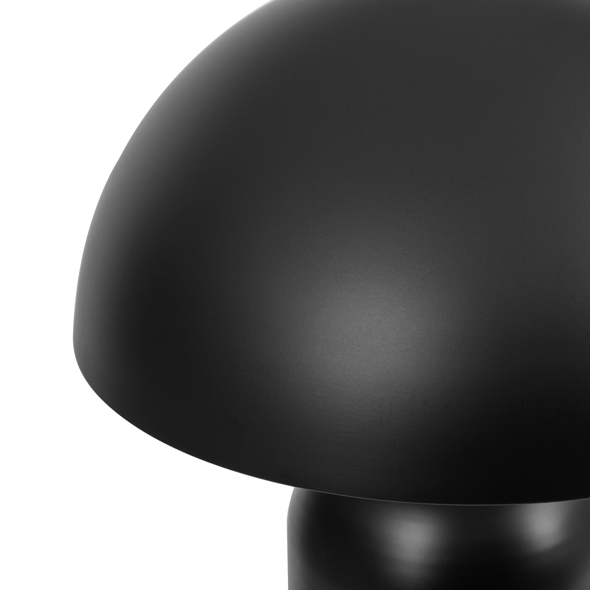 Mushroom 36cm Table Lamp Black