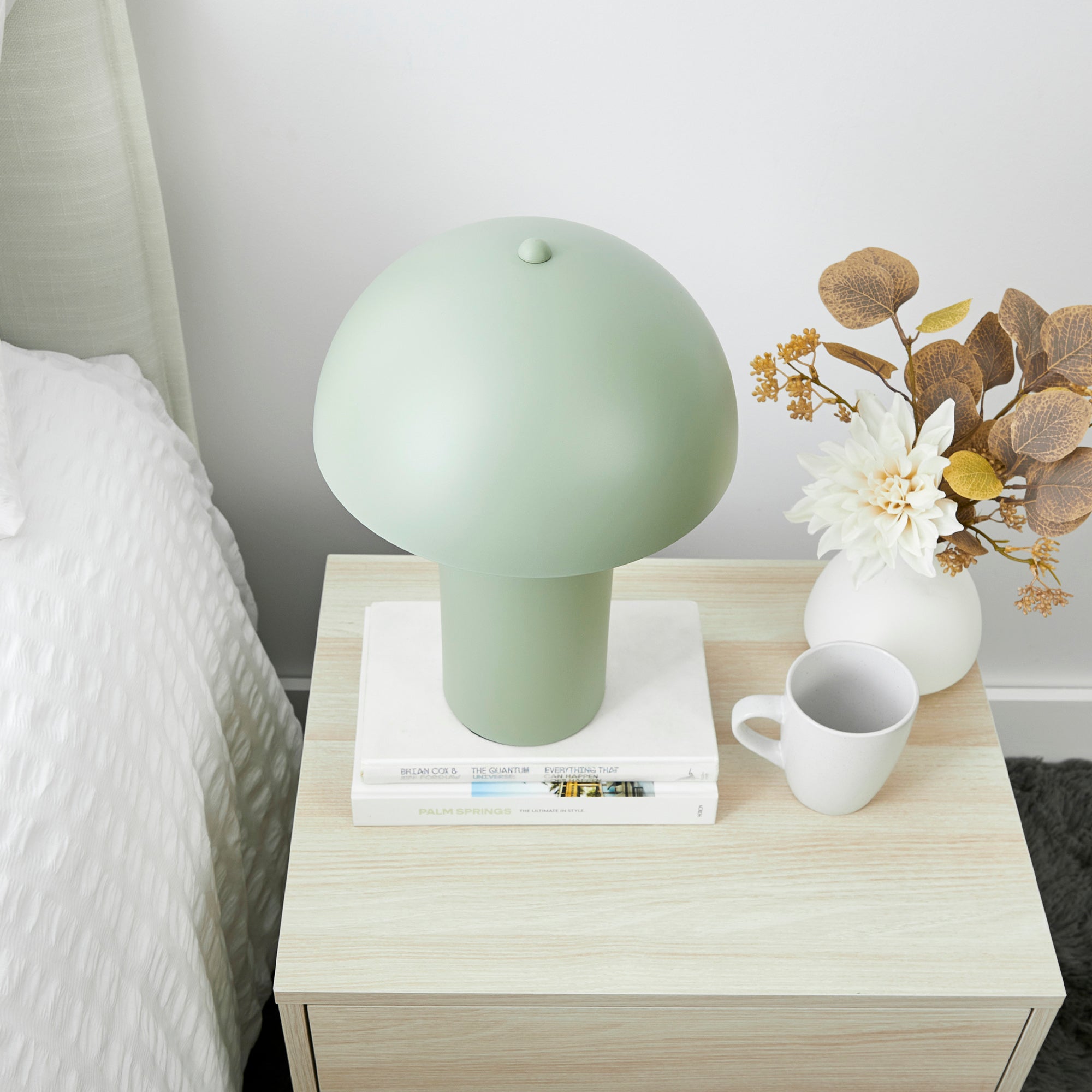 Mushroom 36cm Table Lamp Sage