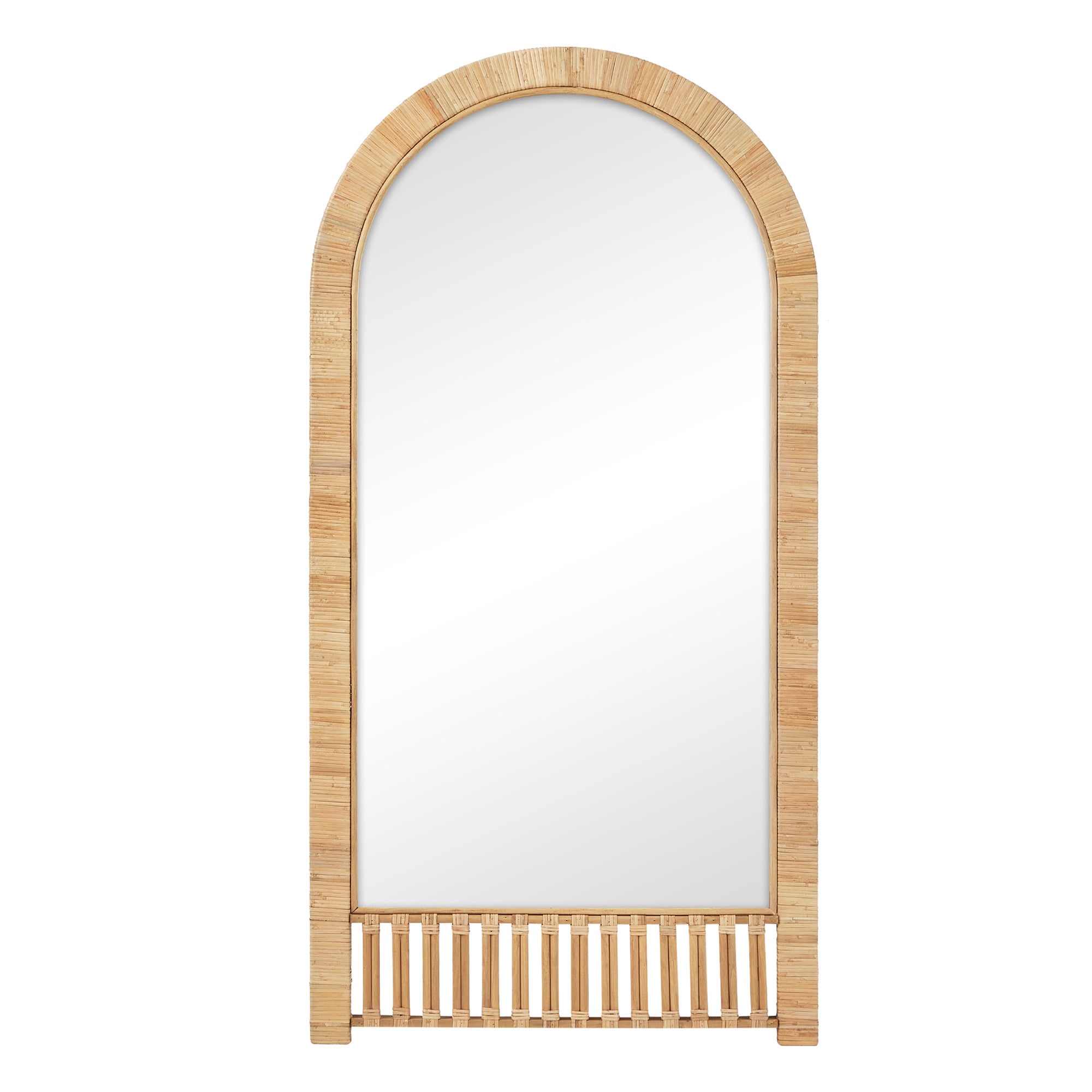 Ariel Woven 180cm Arch Mirror