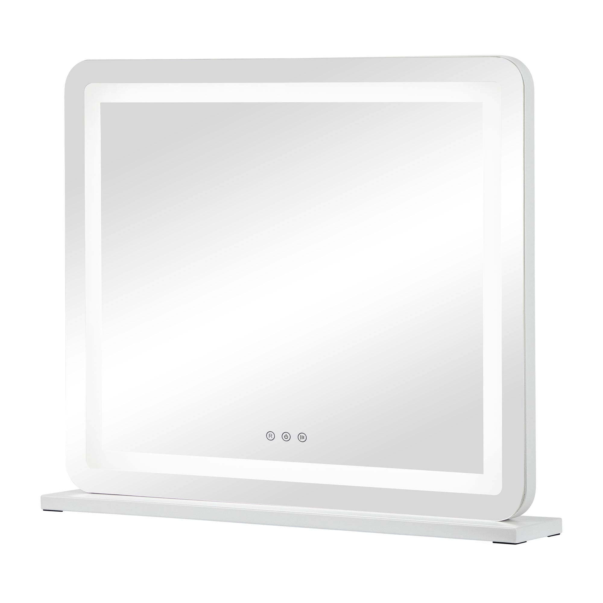 Luna 67cm Rectangle Front Illuminated Vanity Mirror White