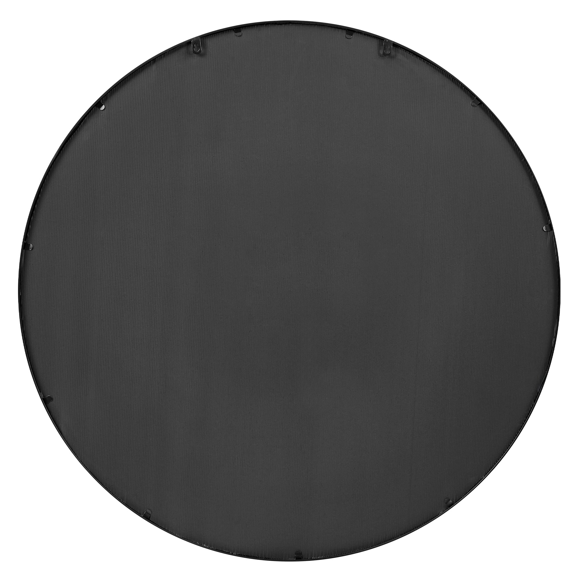 Sophia 112cm Round Mirror Black