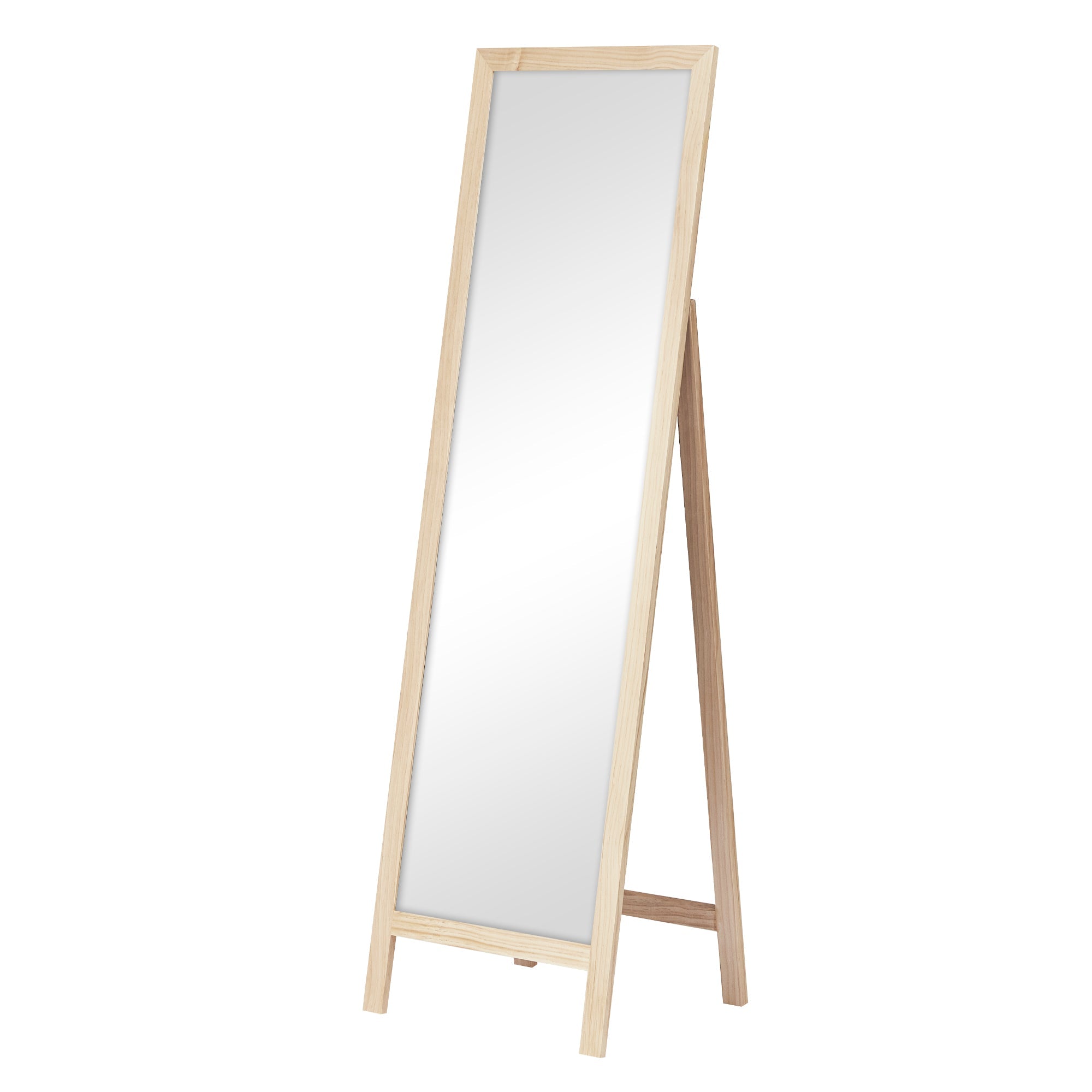 Harper 160cm Standing Mirror Wooden Rectangle in Natural