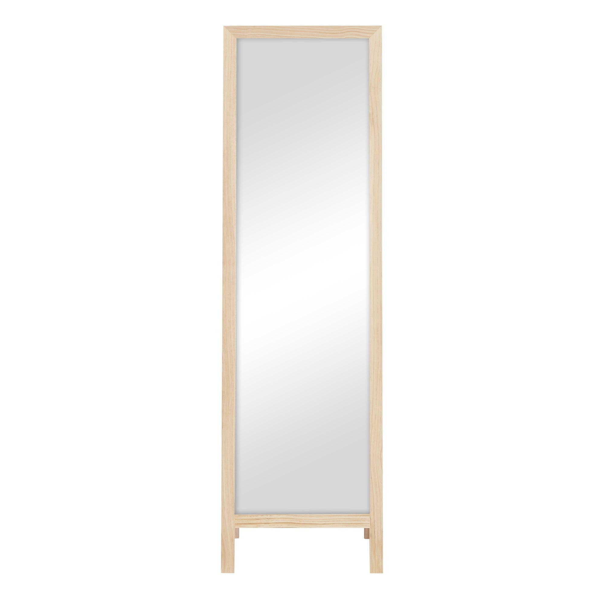 Harper 160cm Standing Mirror Wooden Rectangle in Natural