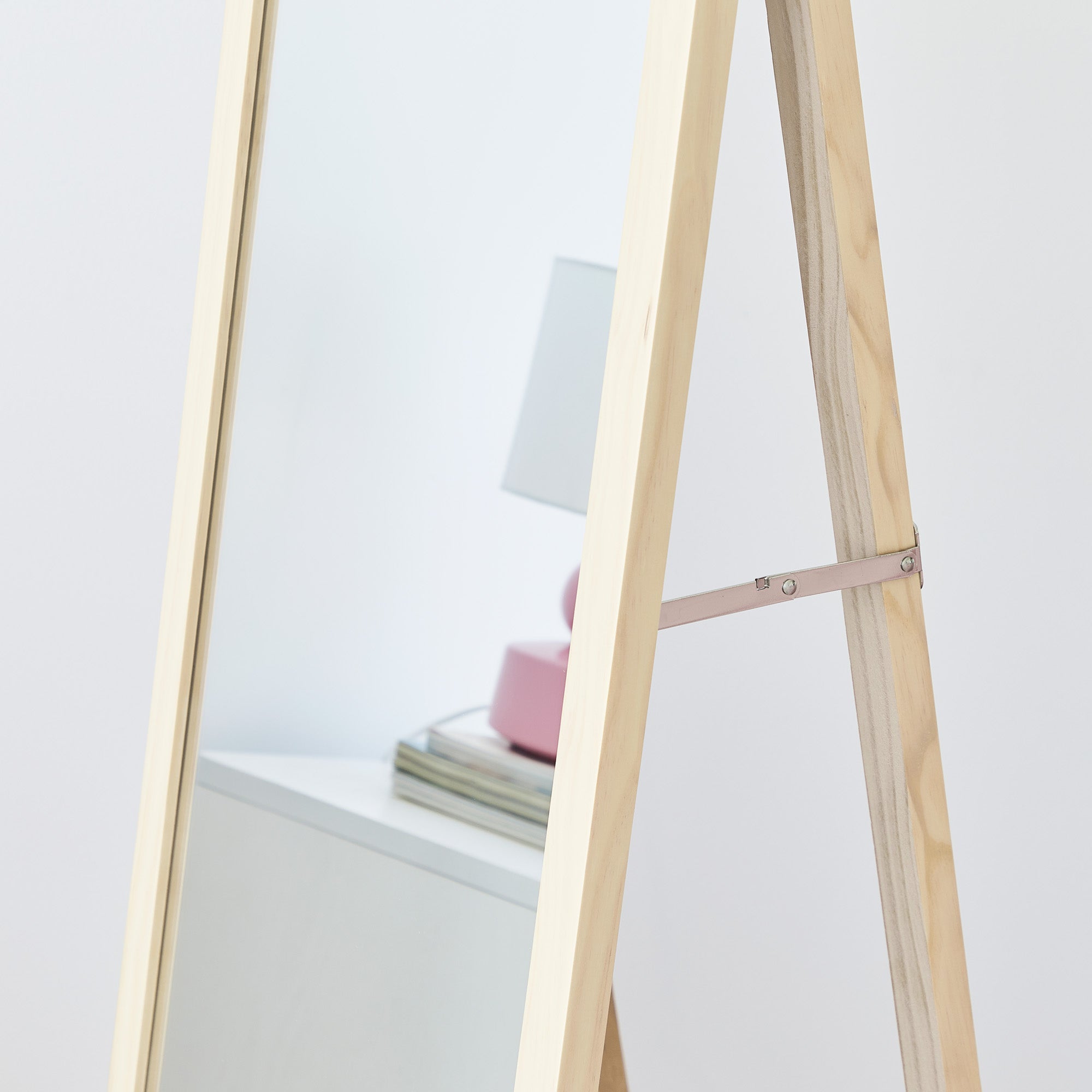 Harper 160cm Standing Mirror Wooden Arch in Natural