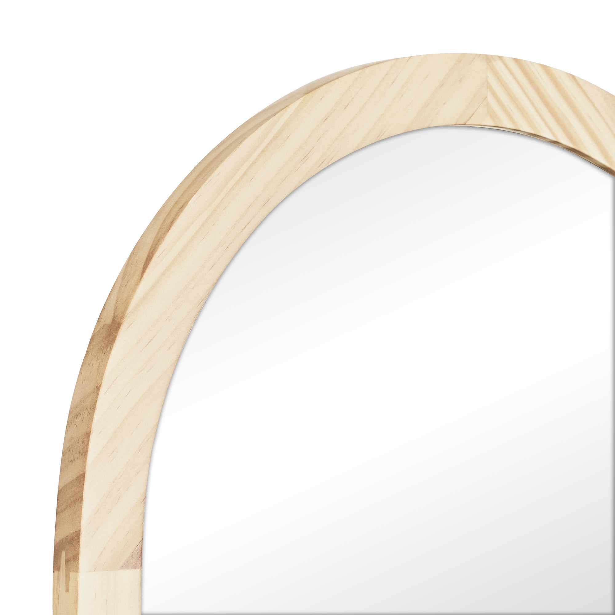 Harper 160cm Standing Mirror Wooden Arch in Natural