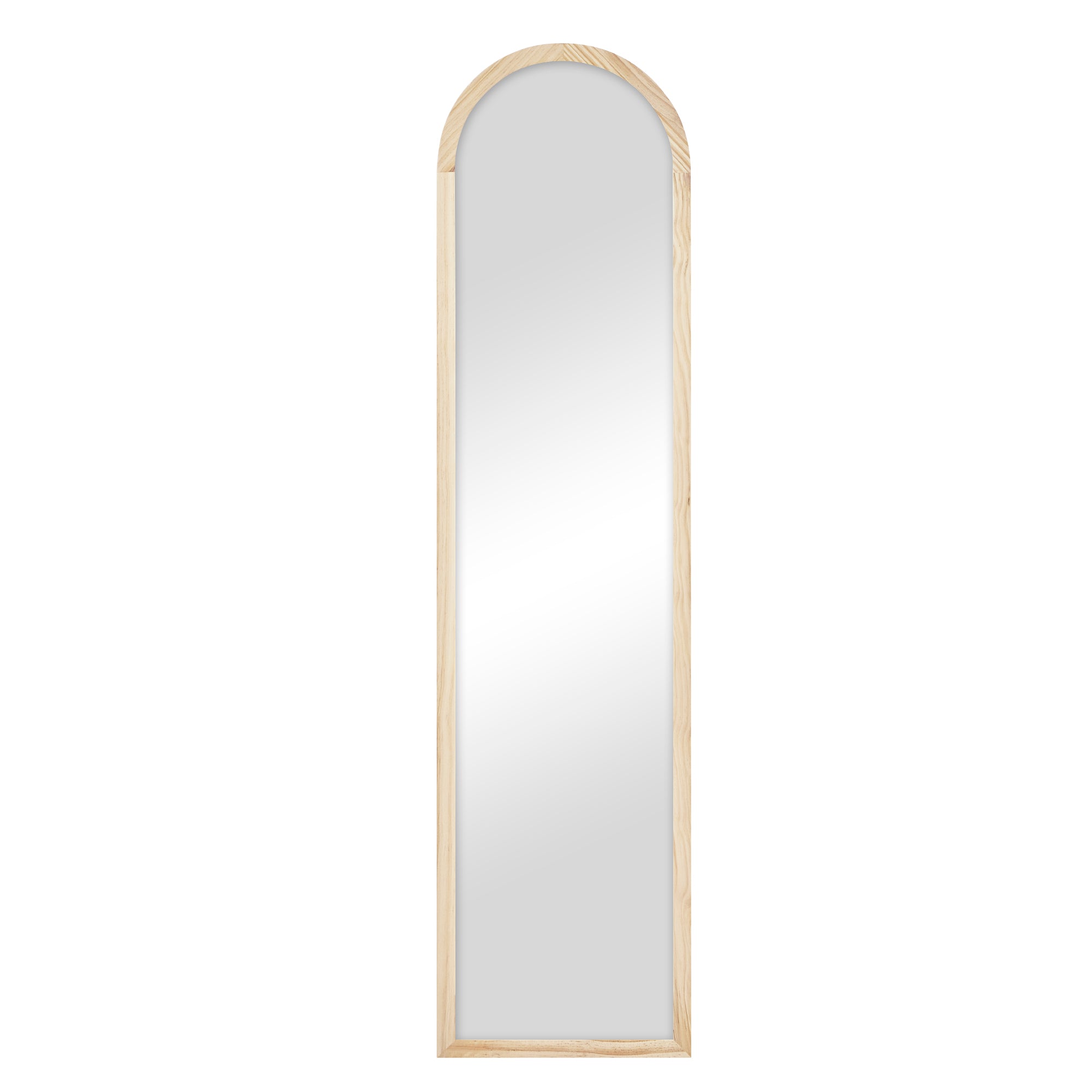 Harper 160cm Standing Mirror Wooden Arch in Natural