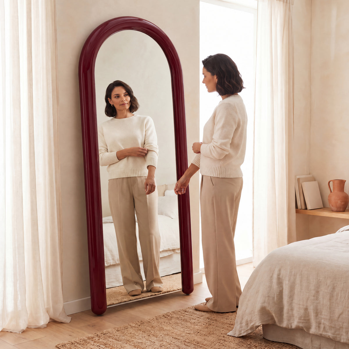 furniture, mirror, and home decor