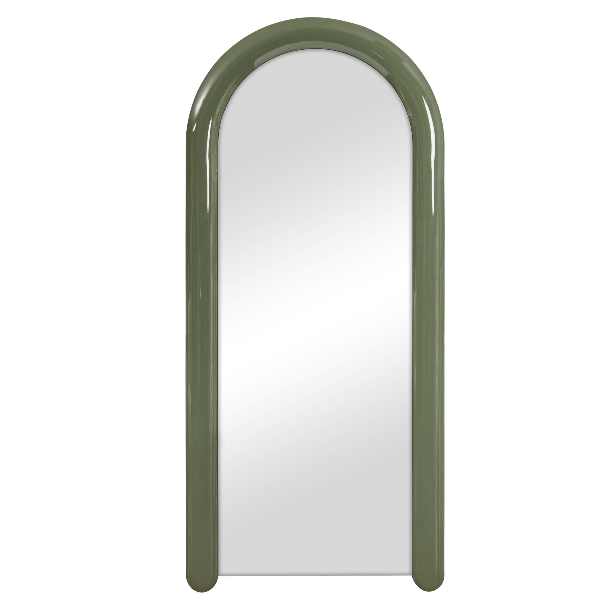 Gigi 180cm Gloss Arch Mirror Olive