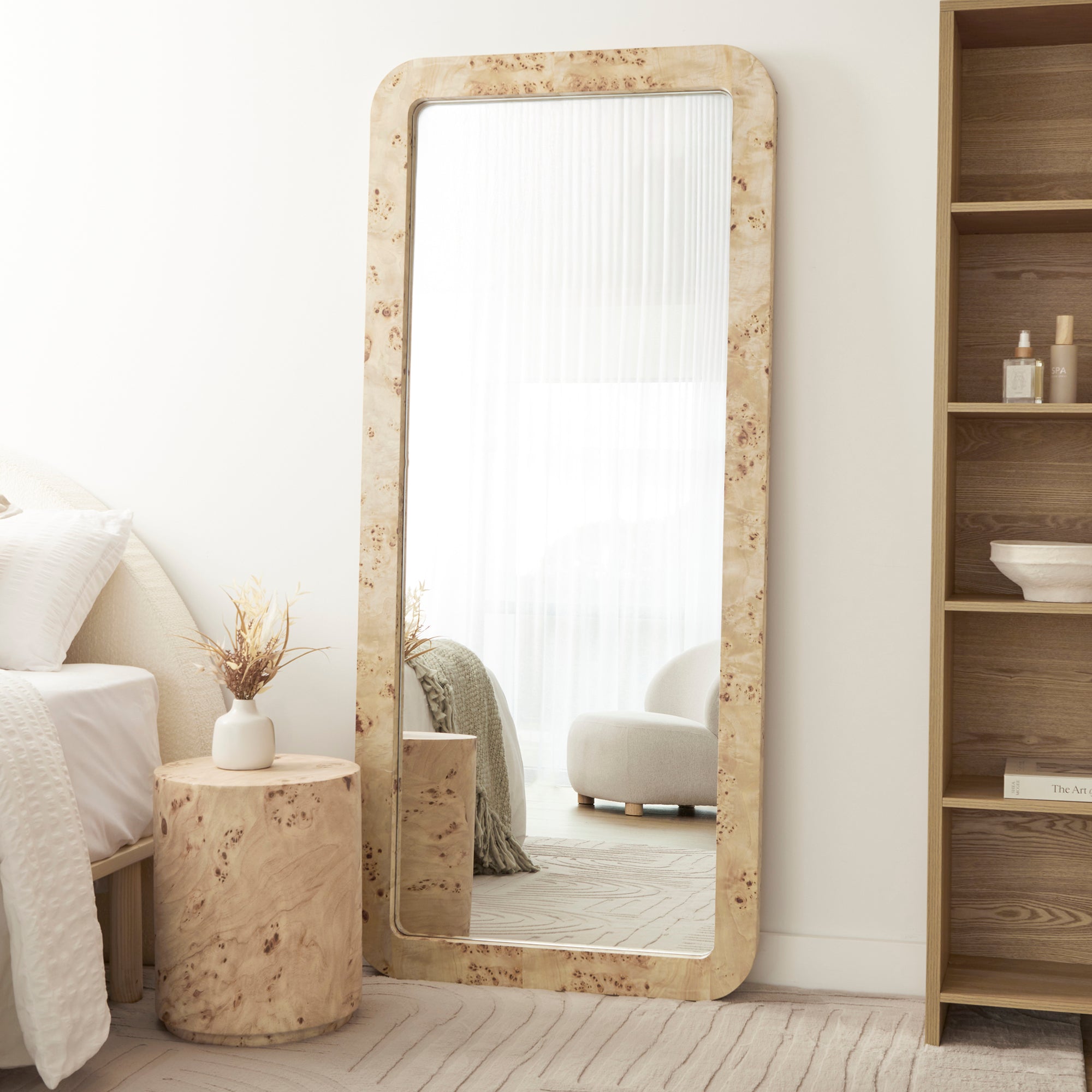 Sebastian 180cm Rectangle Mirror Burl