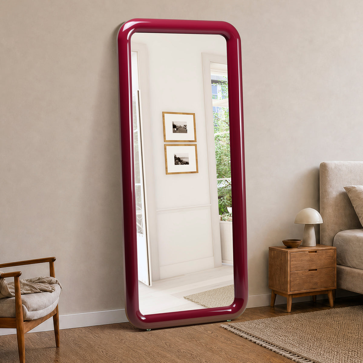 furniture, mirror, and home decor
