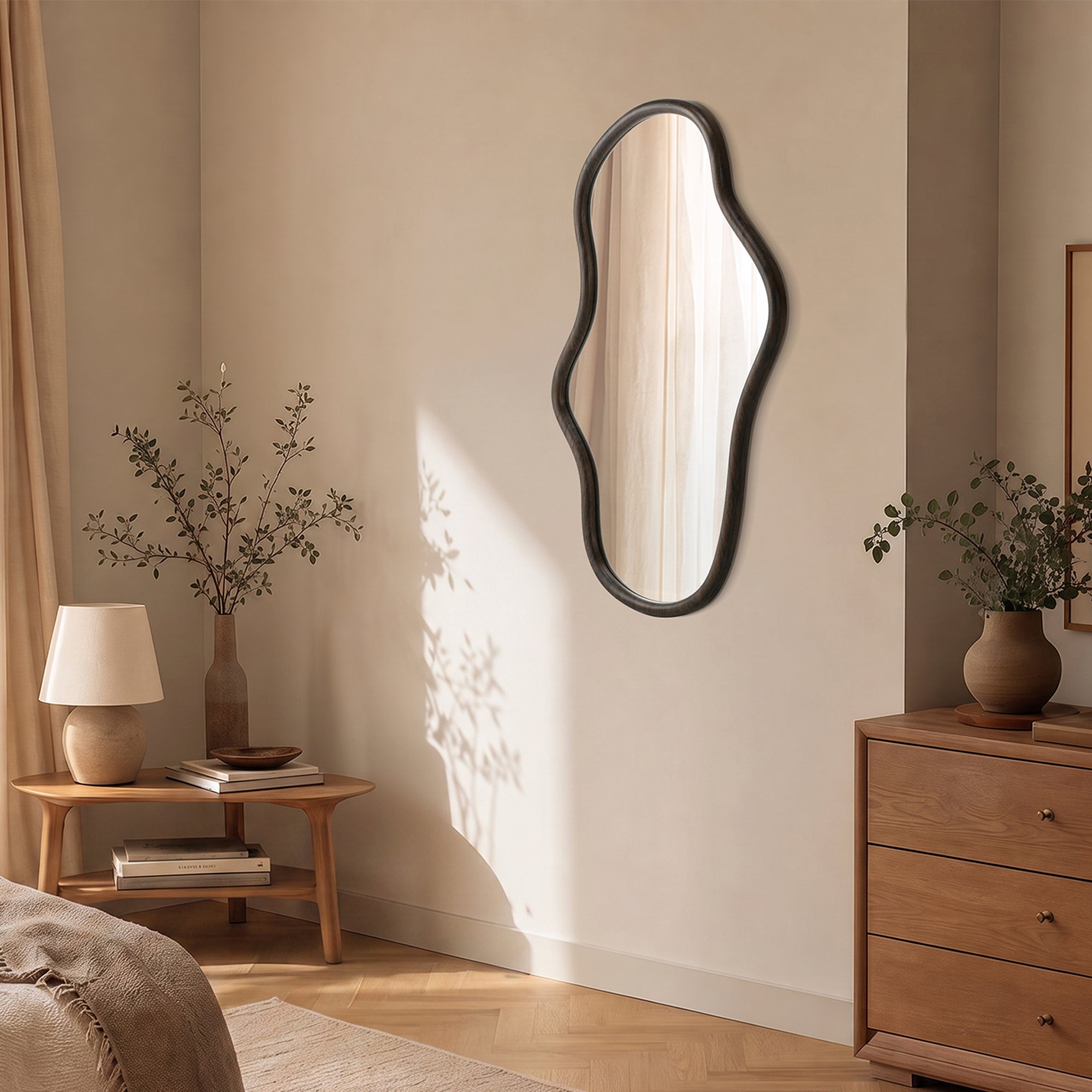 furniture, mirror, and home decor