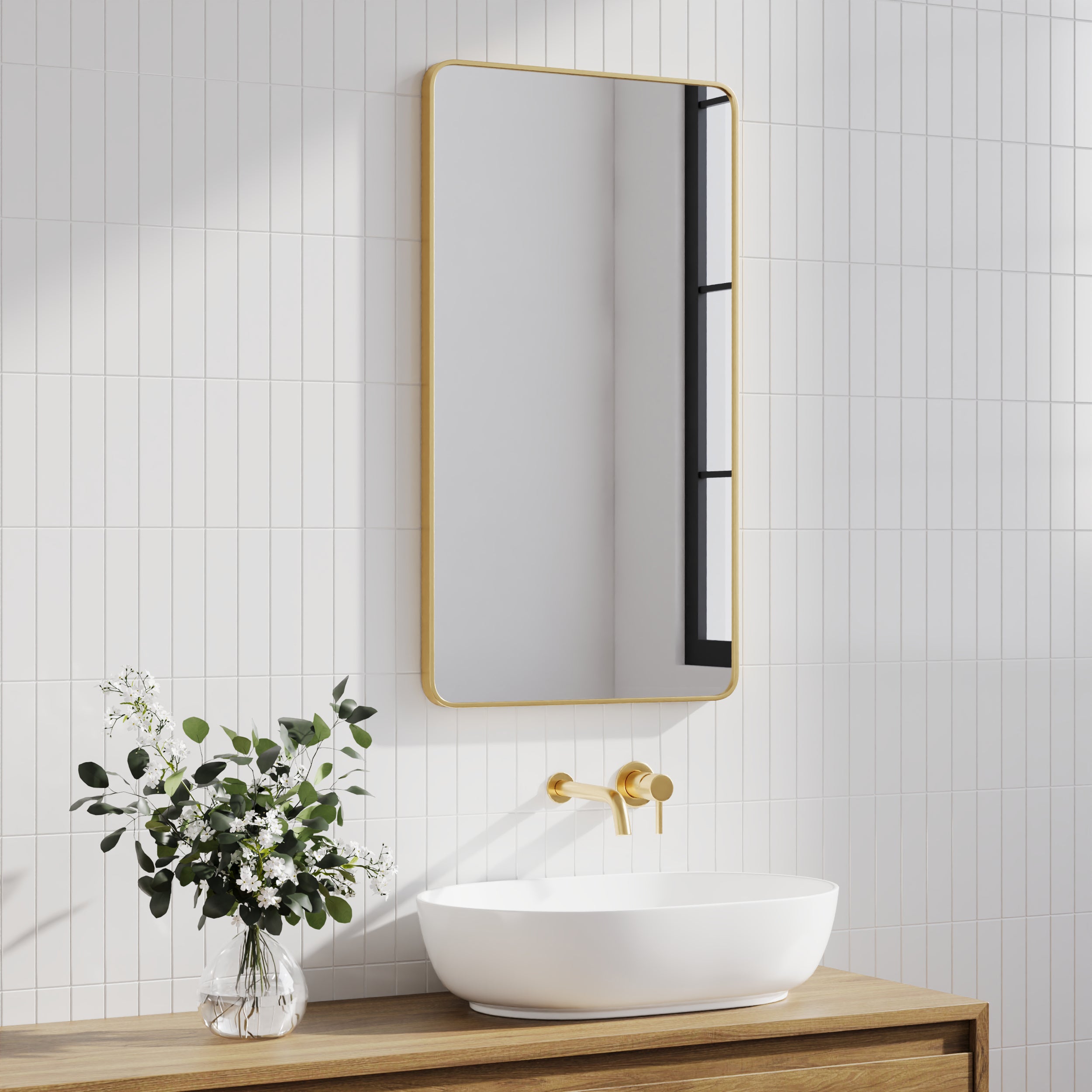 Gia 100cm Rounded Rectangle Mirror