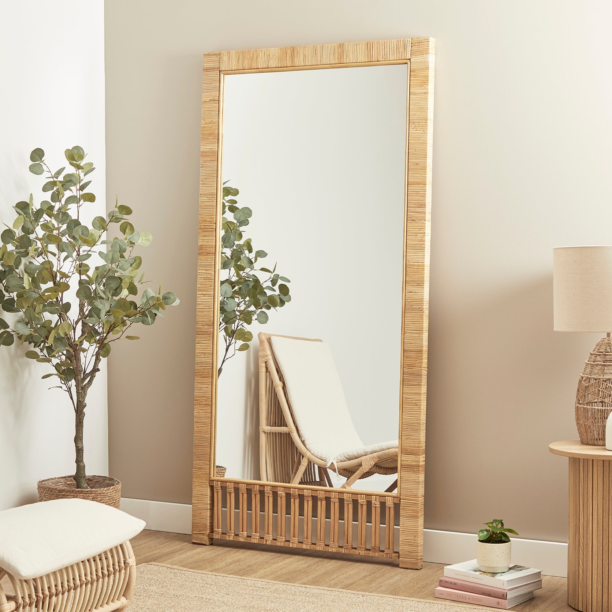 Ariel Woven 180cm Rectangle Mirror