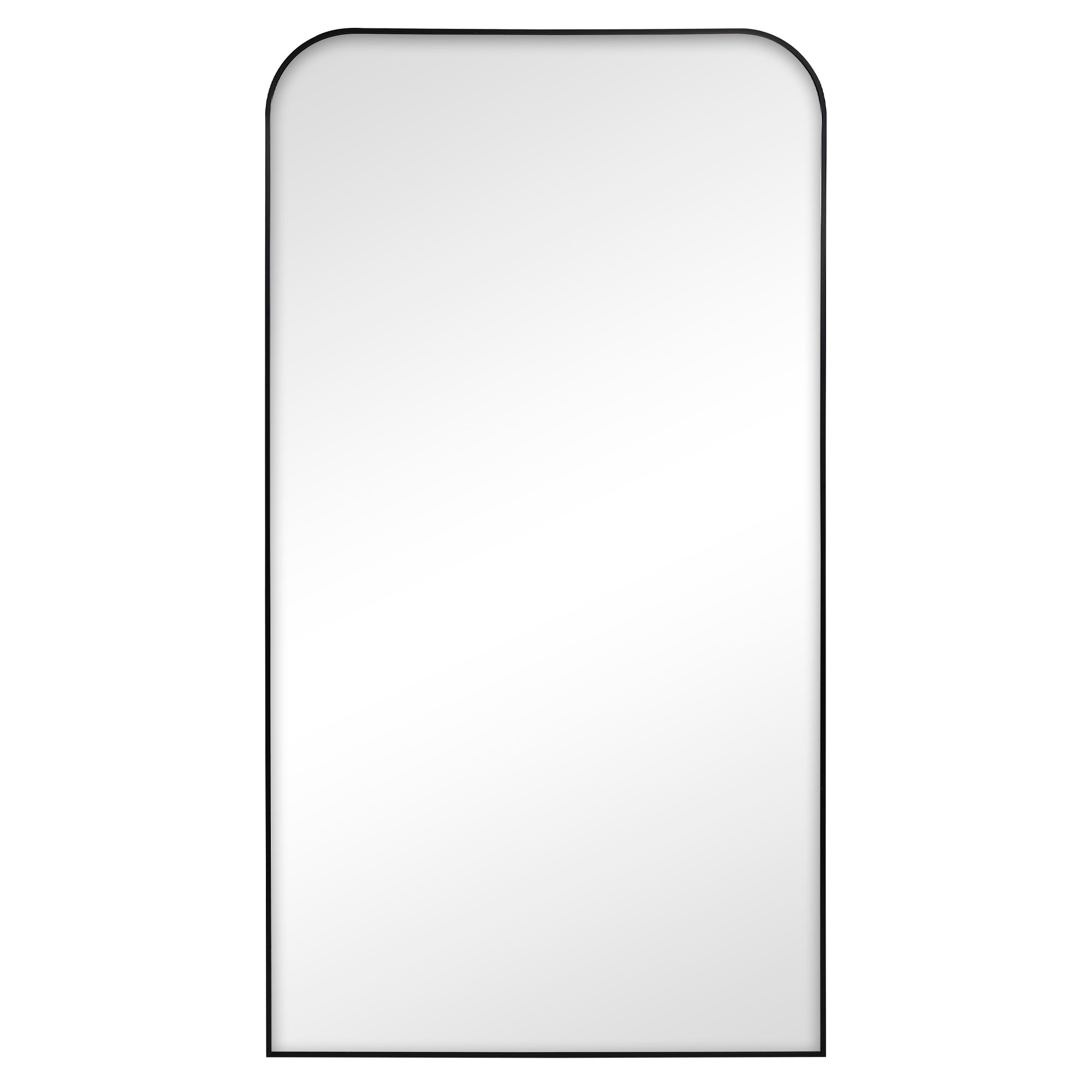 Ivy 165cm Rounded Mirror Black