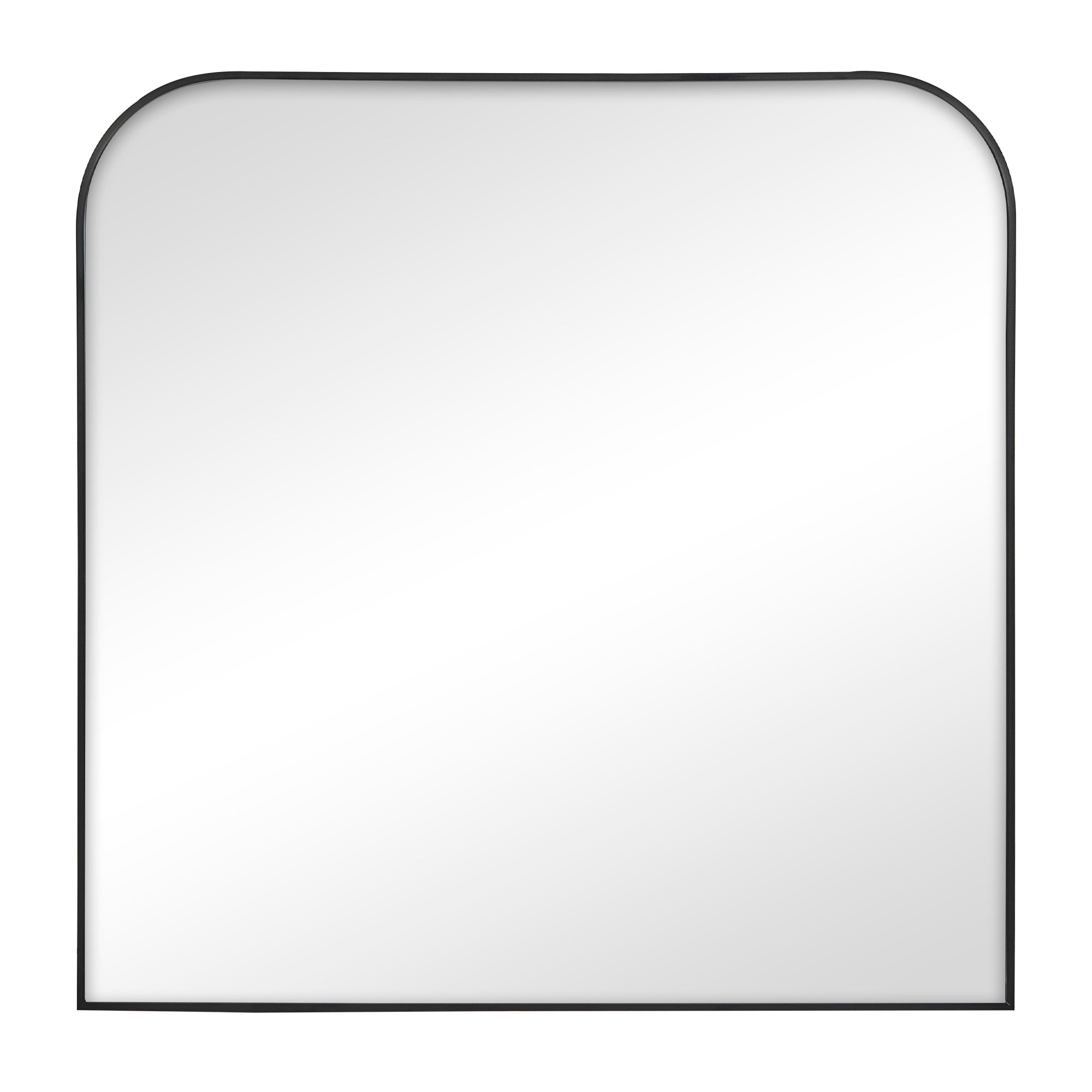 Ivy 90cm Rounded Mirror Black