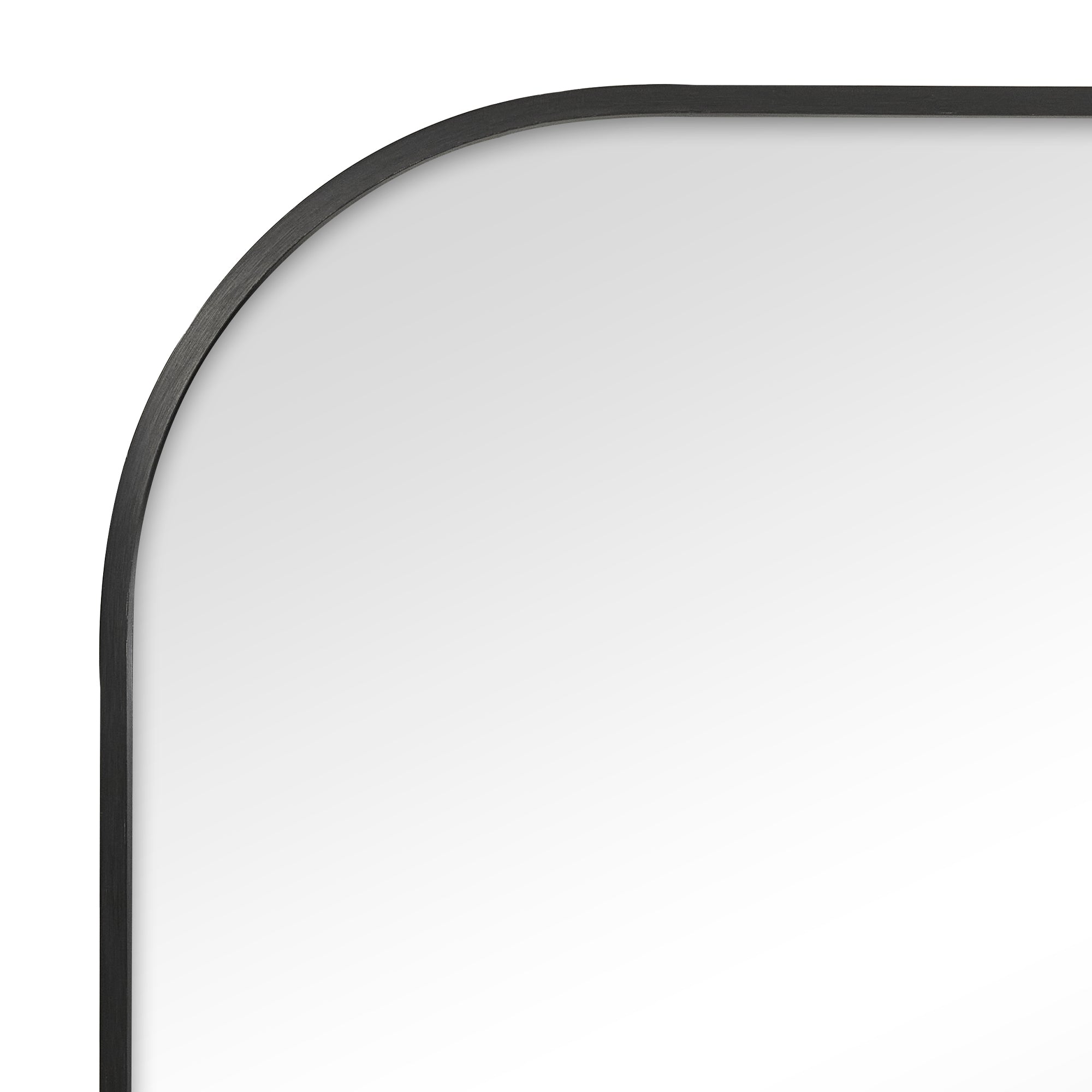 Ivy 90cm Rounded Mirror Black