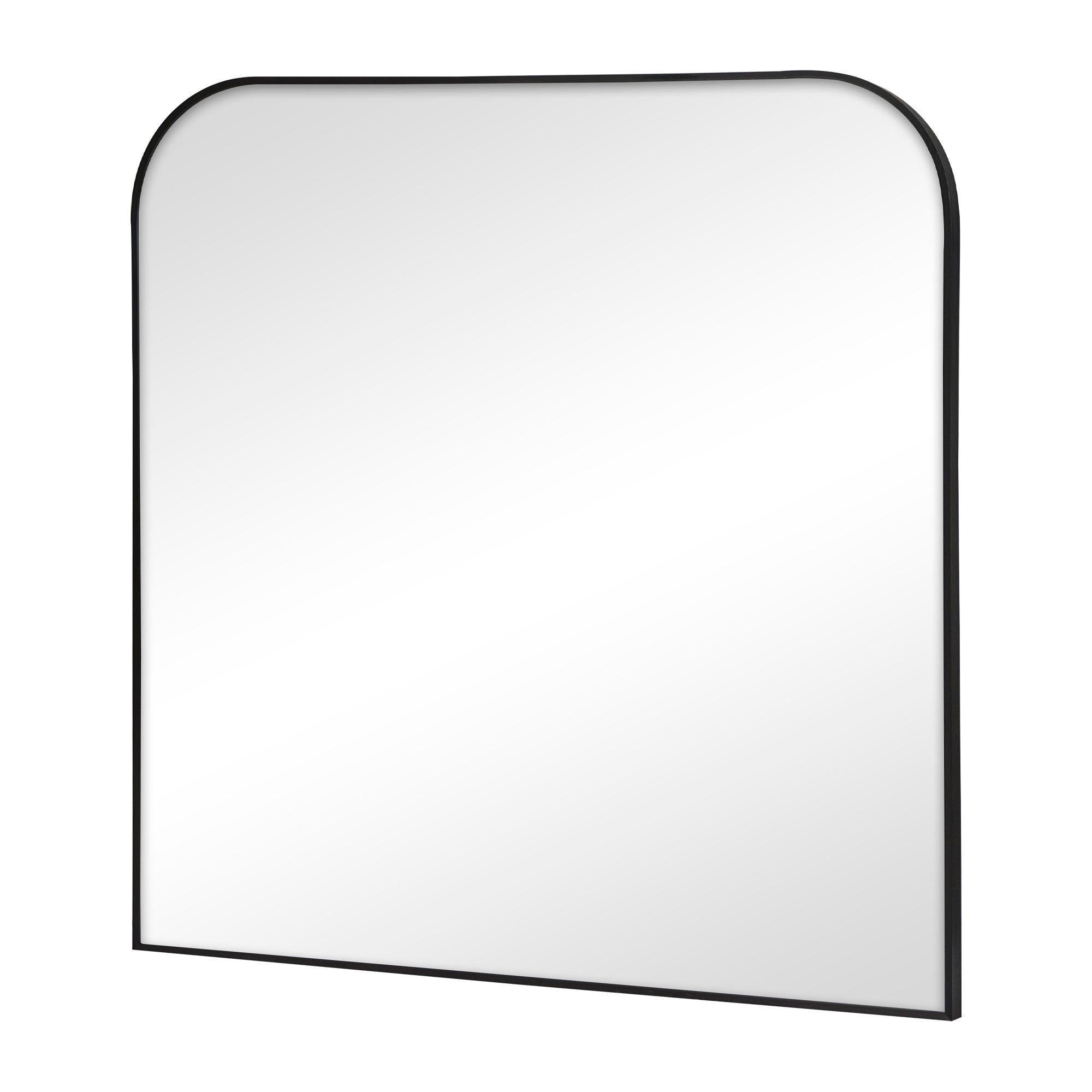 Ivy 90cm Rounded Mirror Black