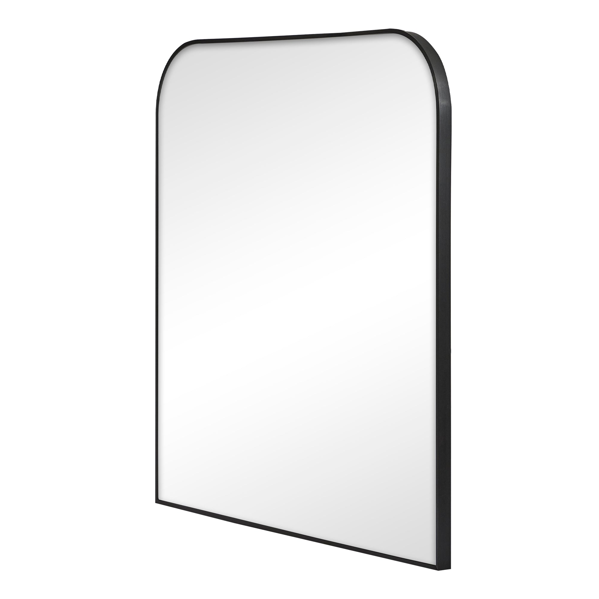 Ivy 90cm Rounded Mirror Black