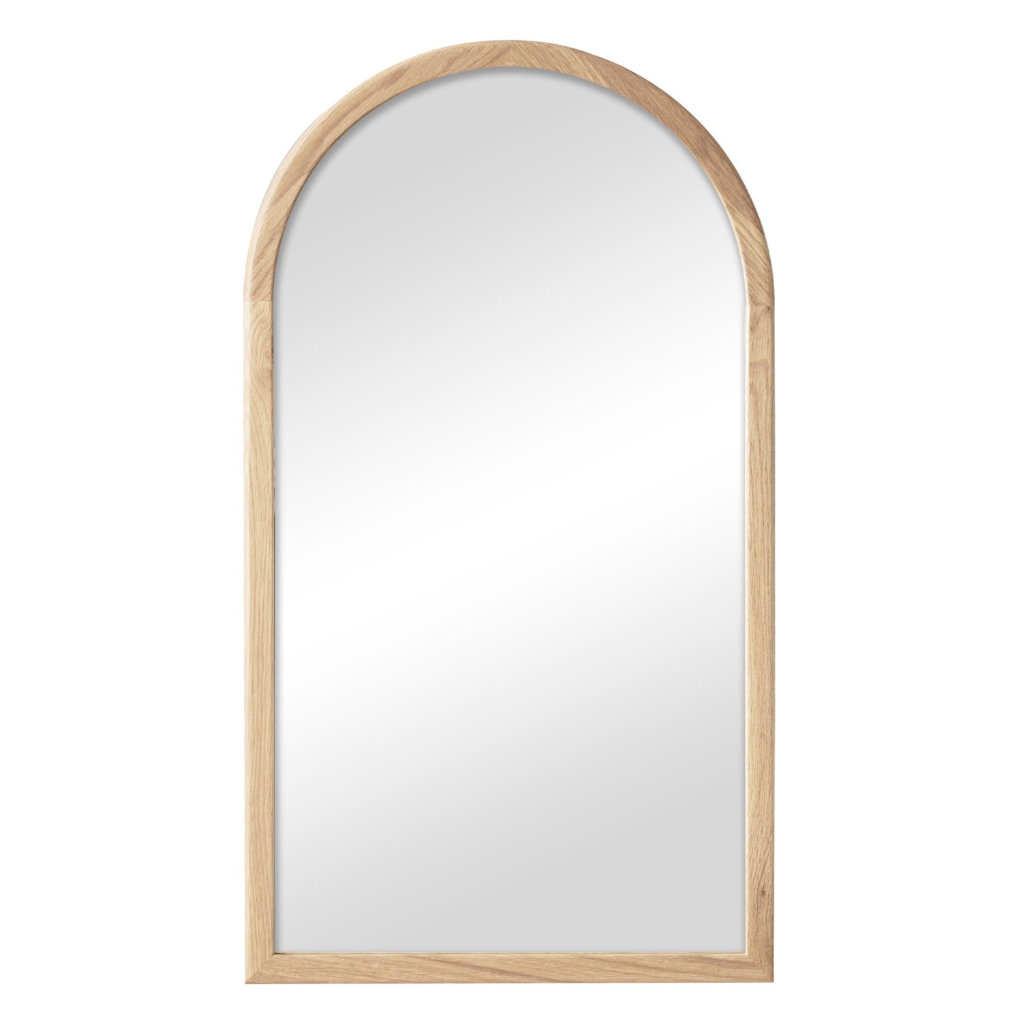 Oakleigh 80cm Solid Oak Arch Mirror Natural