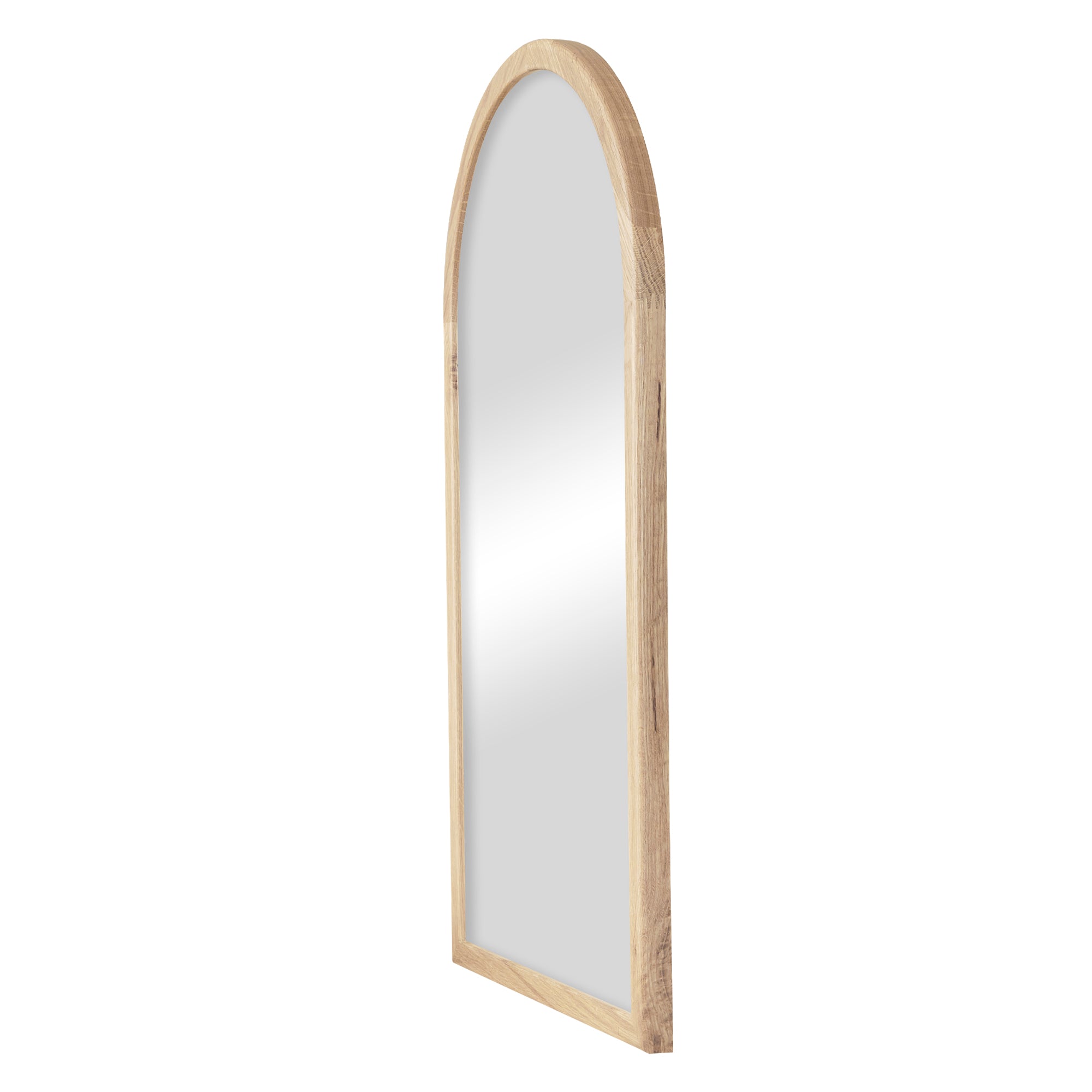 Oakleigh 80cm Solid Oak Arch Mirror Natural